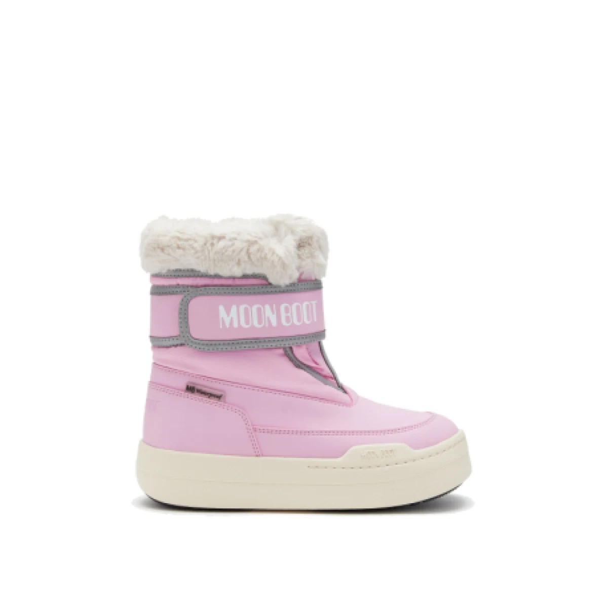 Juniorské vysoké zimné topánky MOON BOOT MB JR PARK STRAP-J001 PINK · záber 1