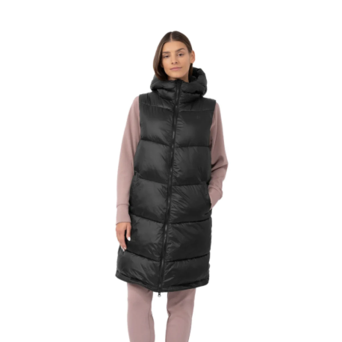 Dámska vesta 4F VEST-AW23TVESF074-20S-DEEP BLACK · záber 1
