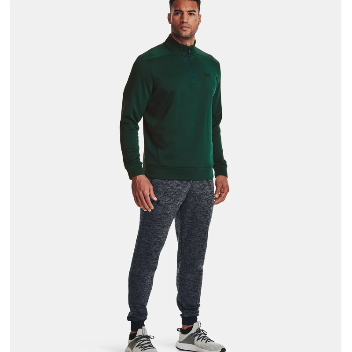 Pánske zateplené tepláky UNDER ARMOUR UA Armour Fleece Joggers-1373362-012 GRY · záber 4