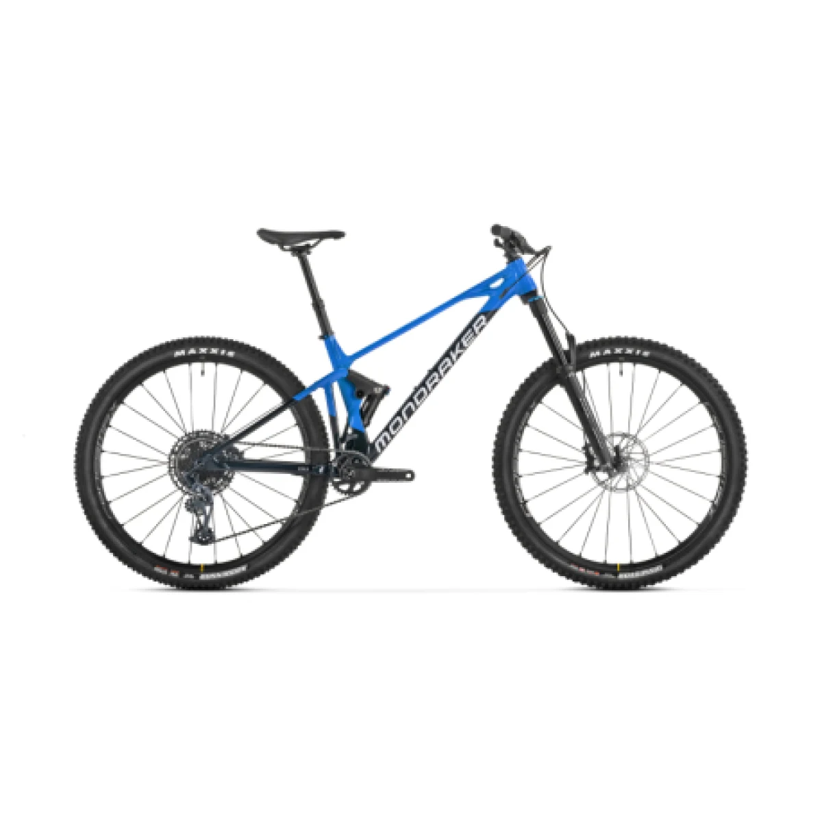 Horský bicykel MONDRAKER Raze R, navy blue carrera blue vortex grey · záber 1