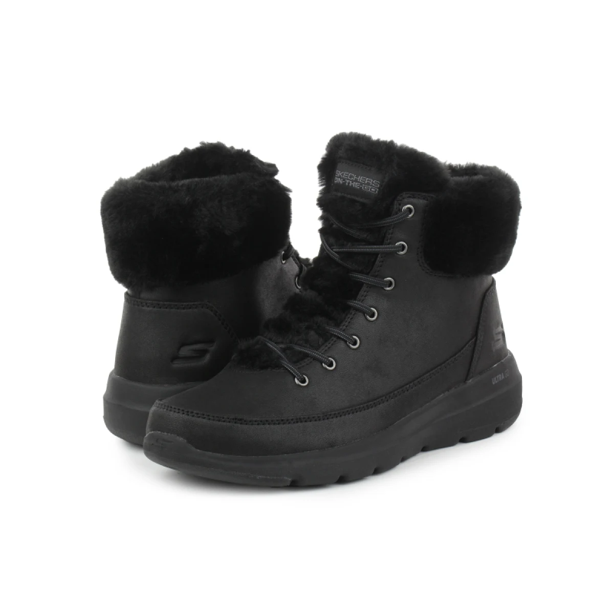 Dámske členkové zimné topánky SKECHERS Glacial Ultra black · záber 3