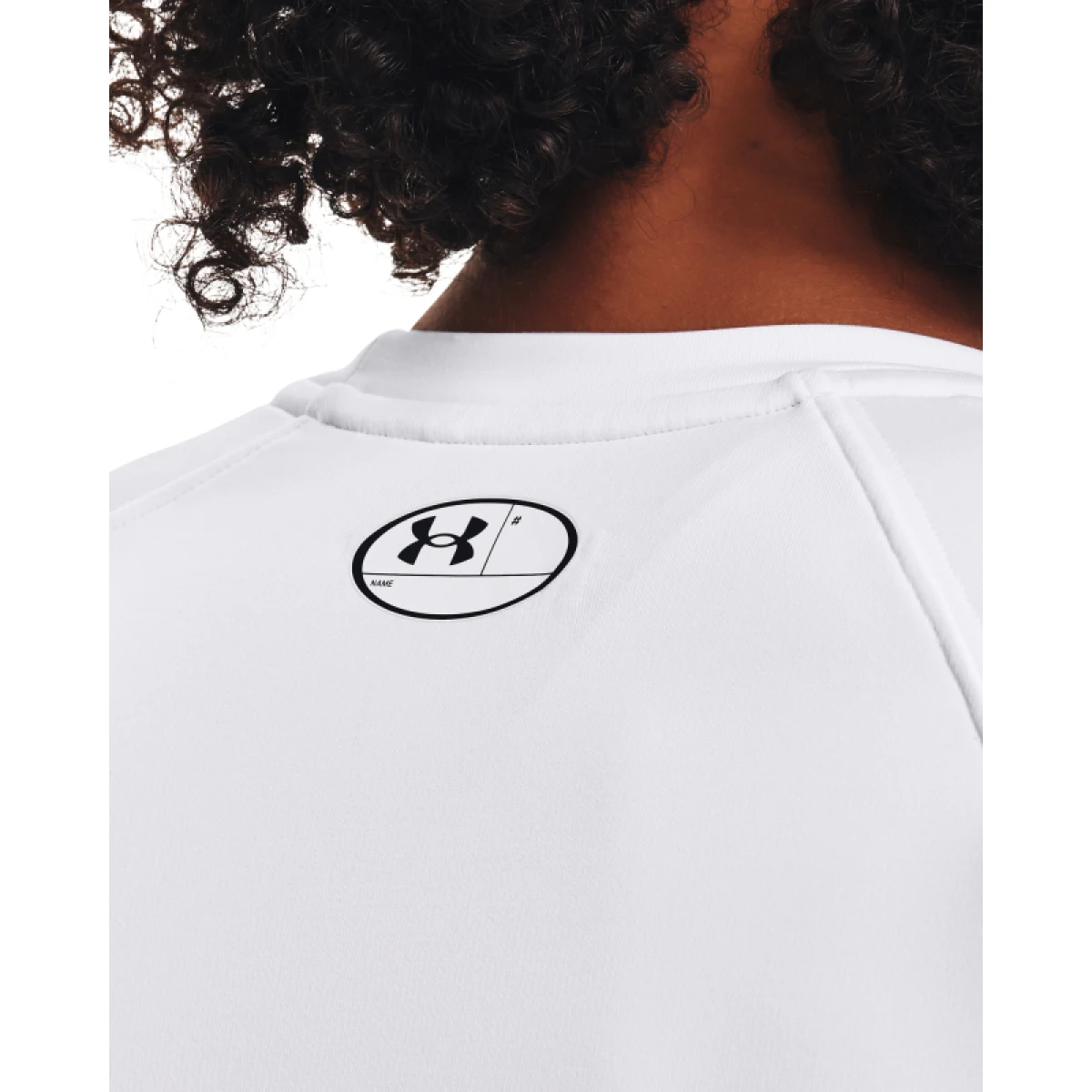 Dámske tréningové tričko s dlhým rukávom UNDER ARMOUR UA CG Authentics Crew-WHT · záber 4