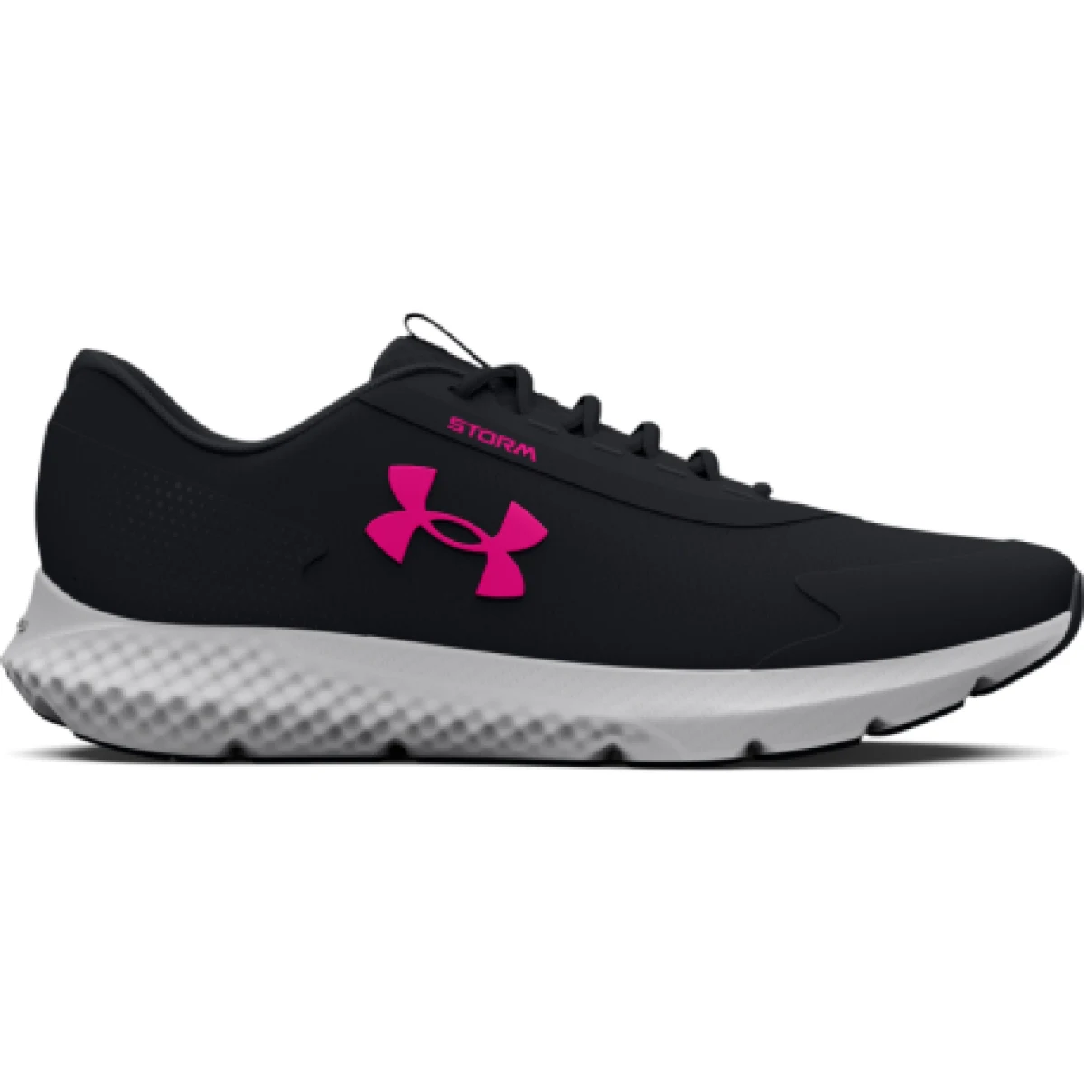 Dámska bežecká obuv UNDER ARMOUR UA W Charged Rogue 3 Storm black jet gray rebel pink · záber 1