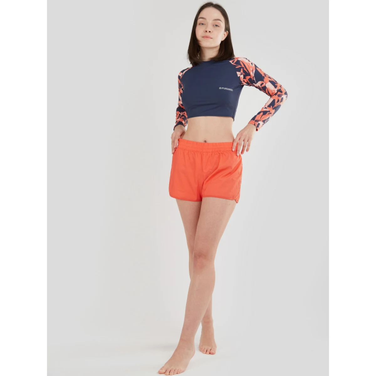 Dámske tričko na kúpanie FUNDANGO Amelia Surf Top-354-sugar coral · záber 4