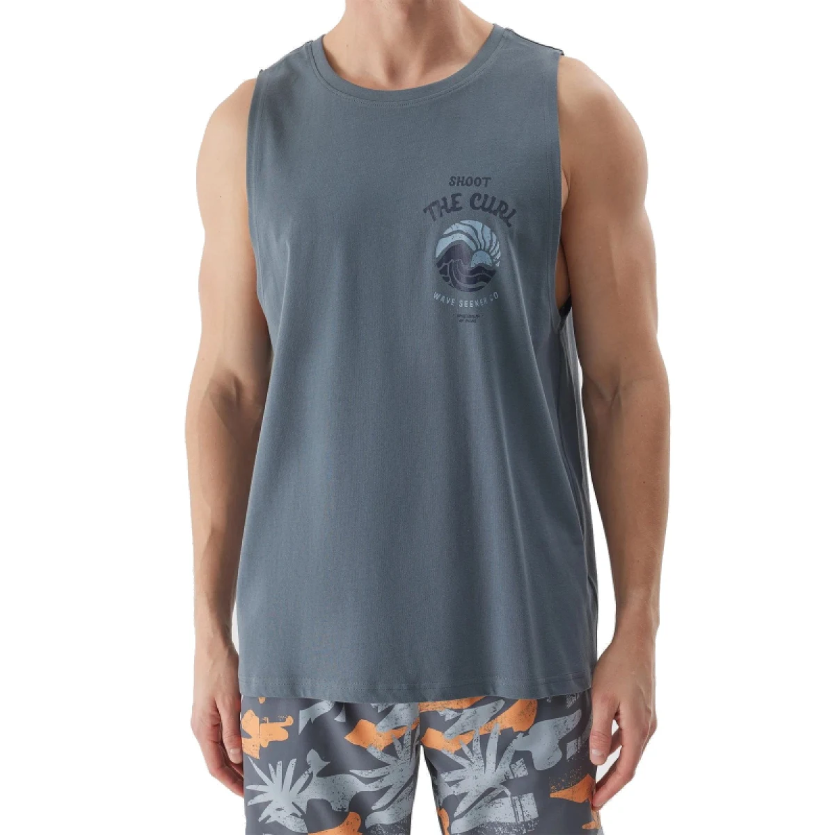 Pánske tielko 4F TSHIRT-4FWSS24TTSHM1319-22S-ANTHRACITE · záber 3