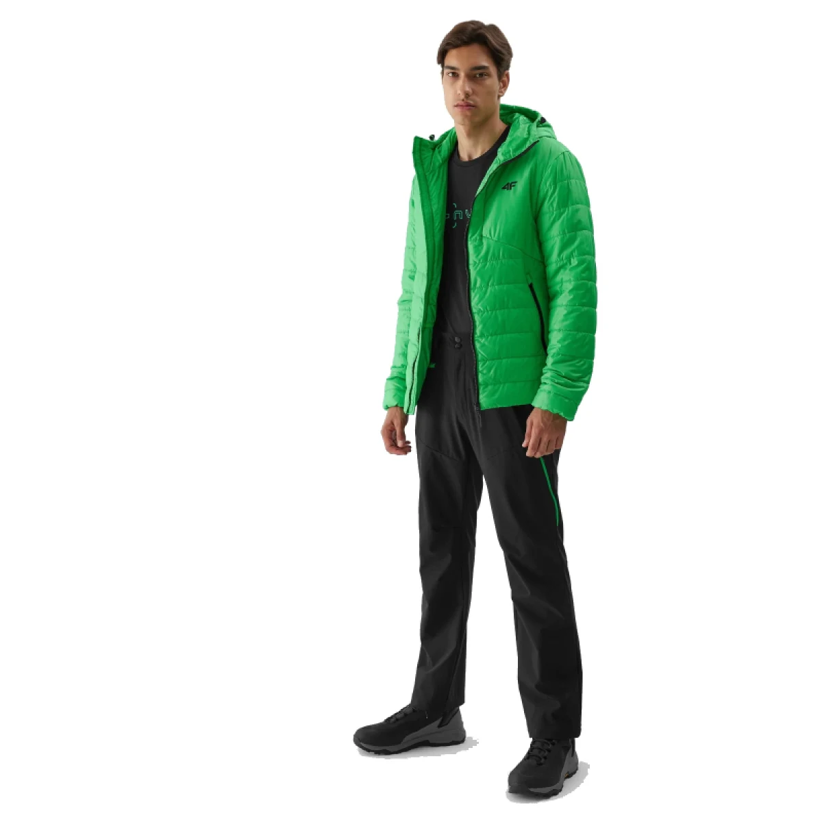 Pánska turistická bunda 4F DOWN JACKET-AW23TDJAM245-42S-LIGHT GREEN · záber 2