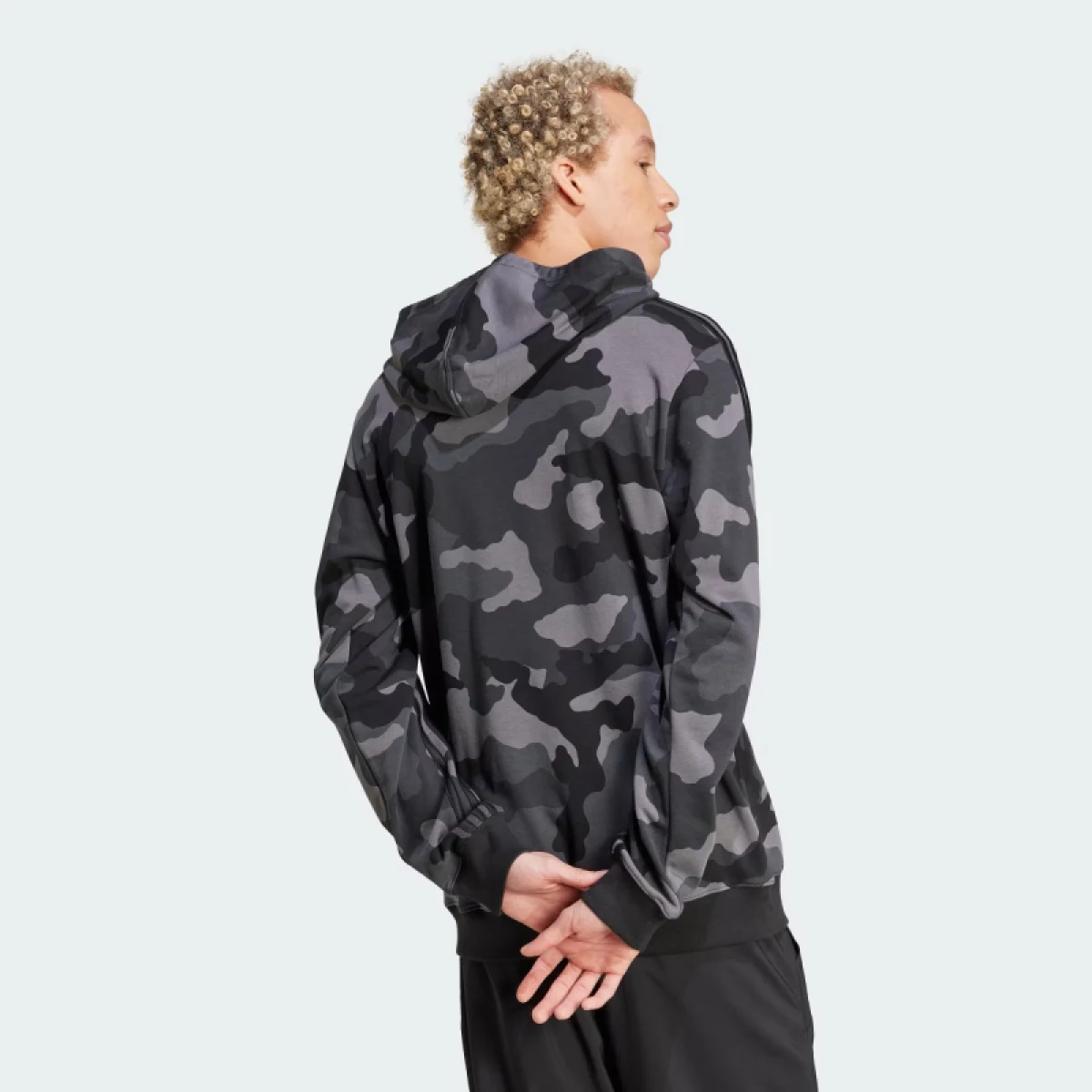 Pánska mikina s kapucňou ADIDAS M CAMO HD-IV7383-Black · záber 4