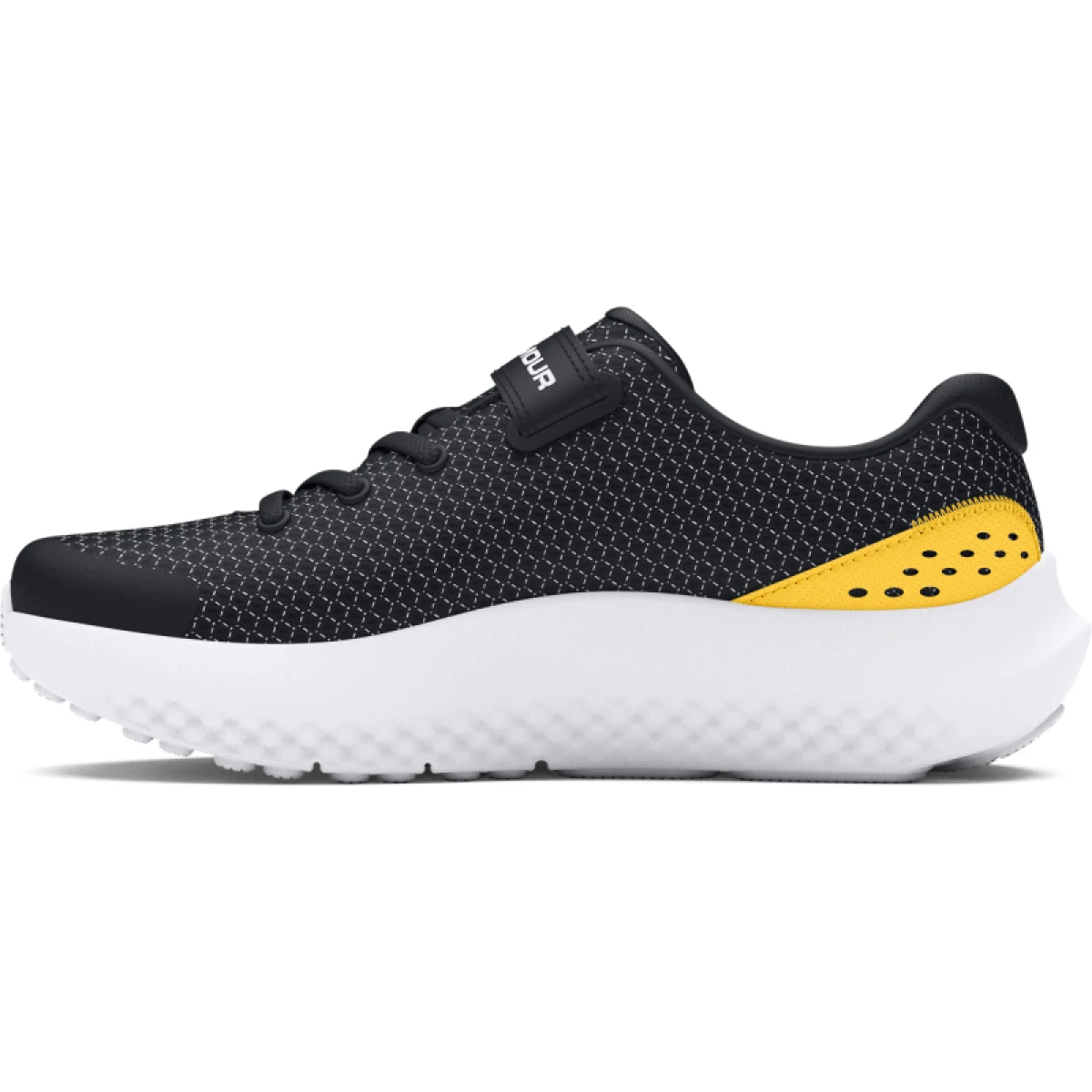 Chlapčenská športová obuv (tréningová) UNDER ARMOUR UA BPS Surge 4 black taxi white · záber 2