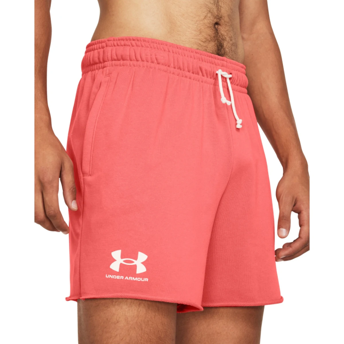 Pánske teplákové kraťasy UNDER ARMOUR UA Rival Terry 6in Short-PNK · záber 4