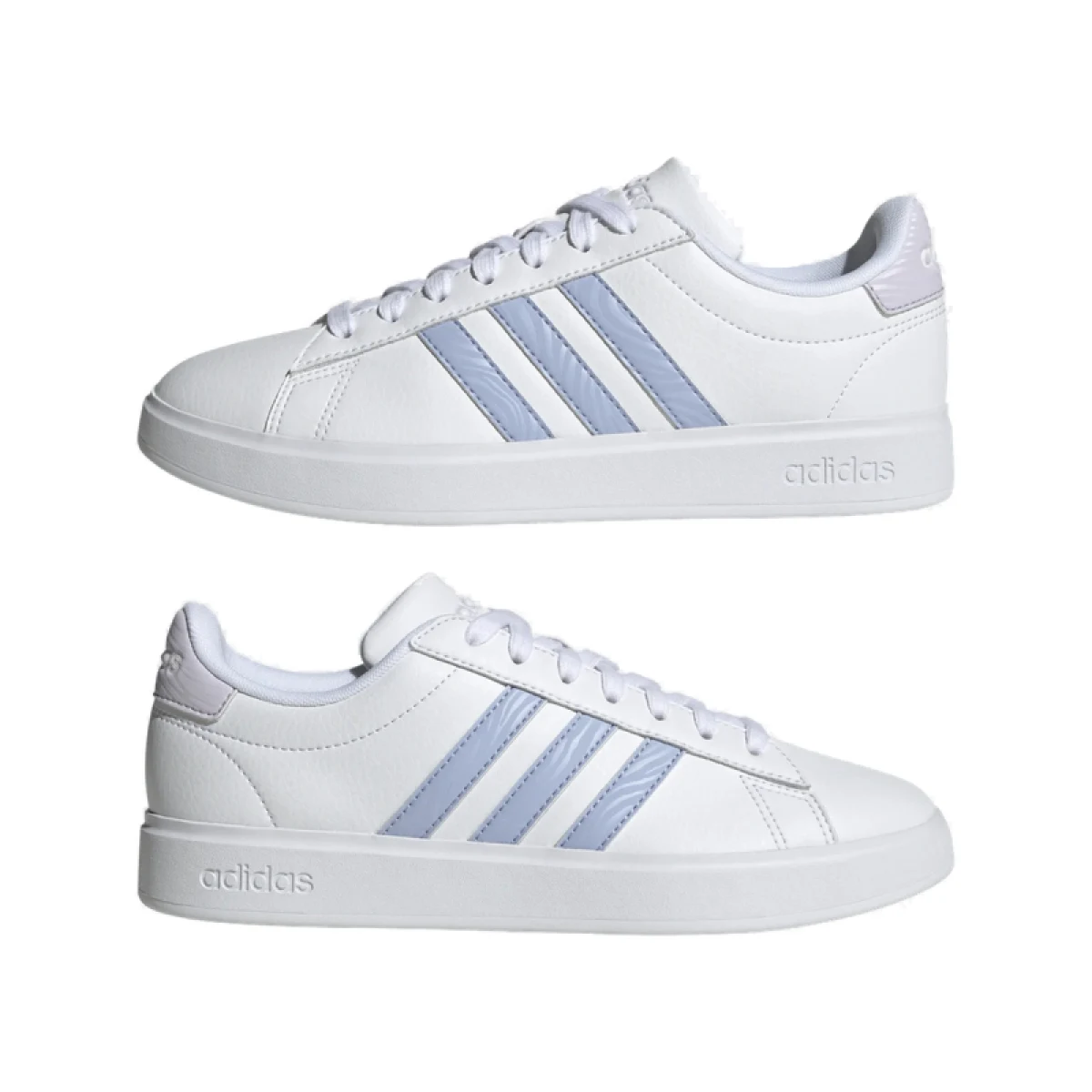 Dámska rekreačná obuv ADIDAS Grand Court cloud white blue dawn silver dawn · záber 3