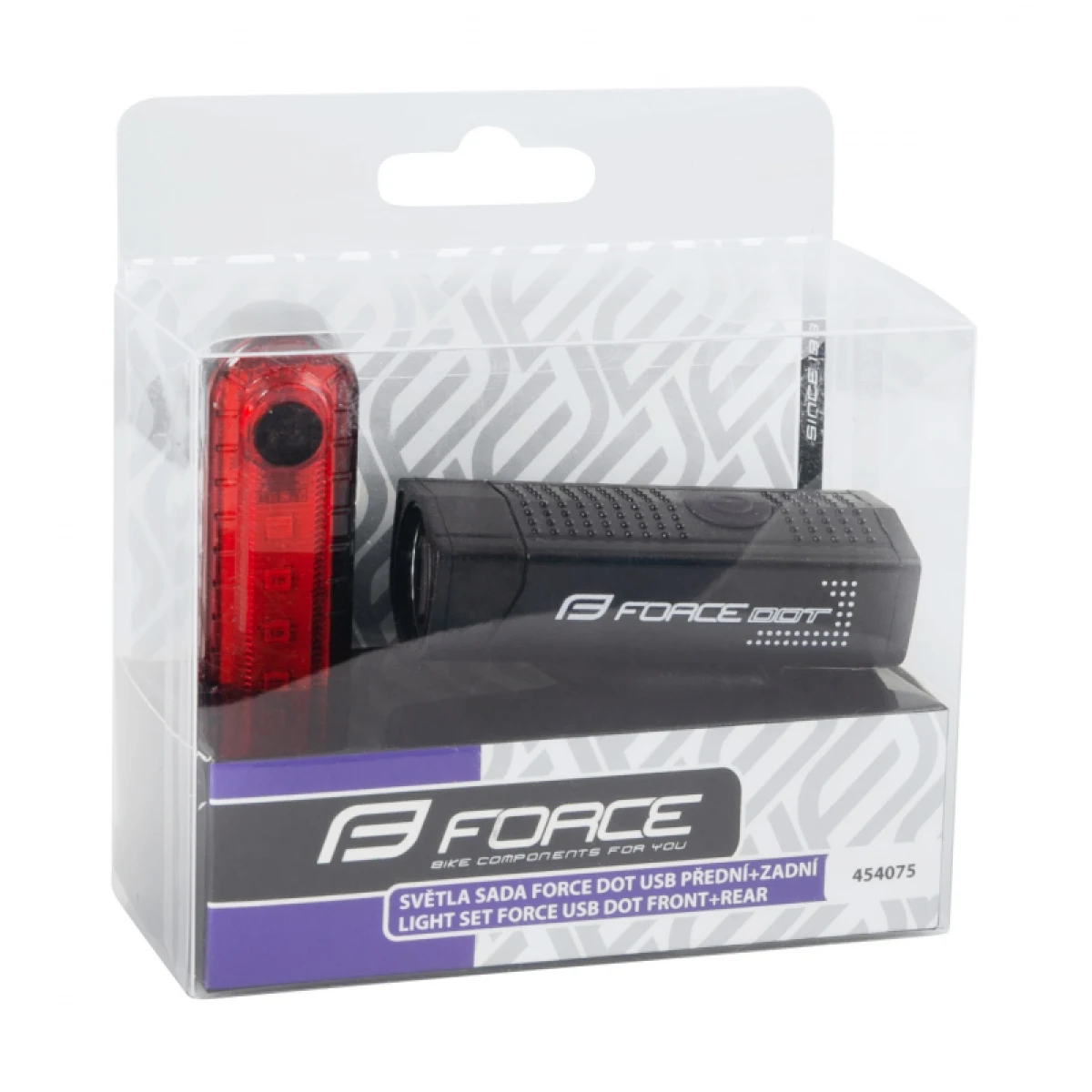 Svetlo na bicykel FORCE DOR USB FRONT REAR · záber 4