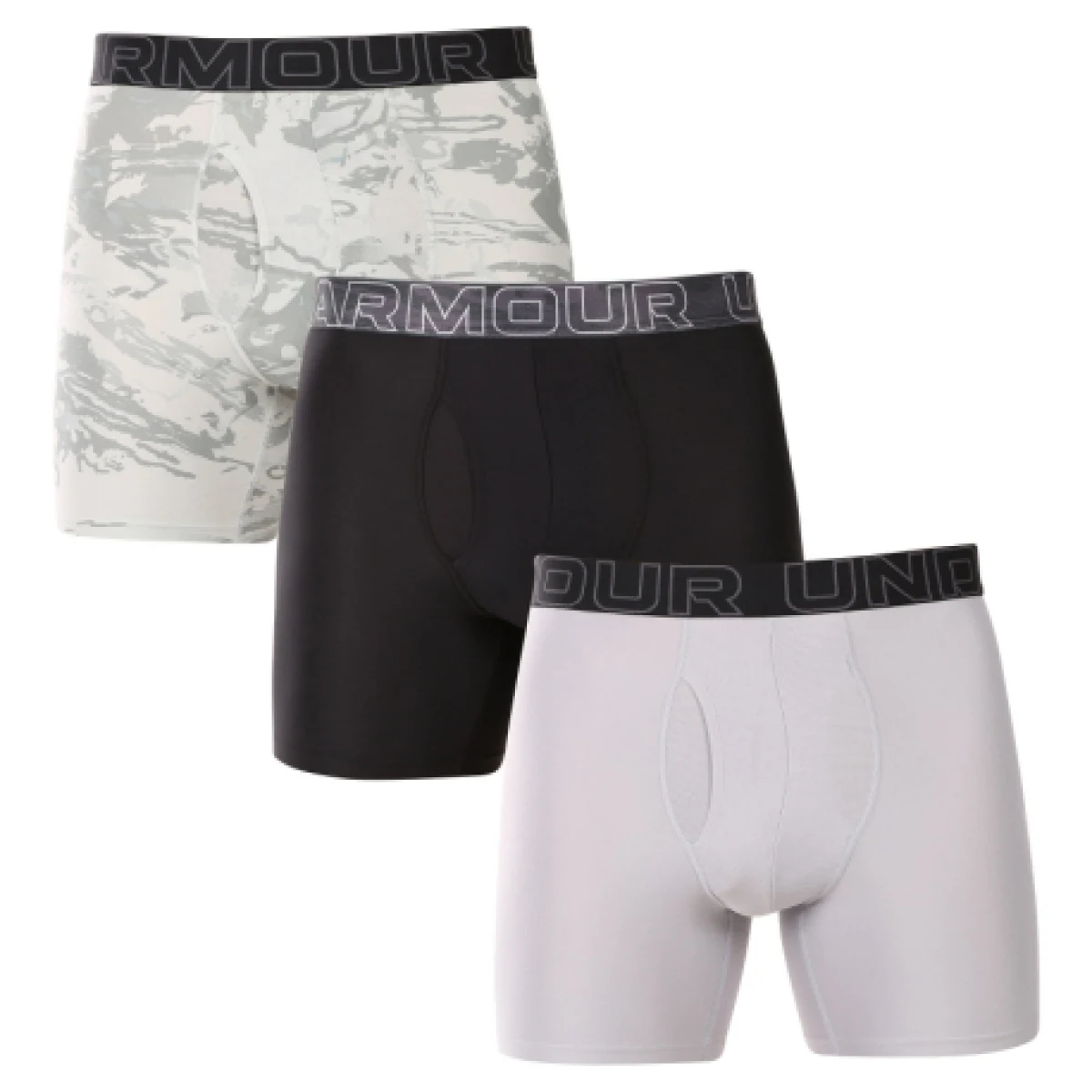 Pánske boxerky UNDER ARMOUR 3 PACK-UA PERFORMANCE TECH- NOVELTY 6in-GRN · záber 1