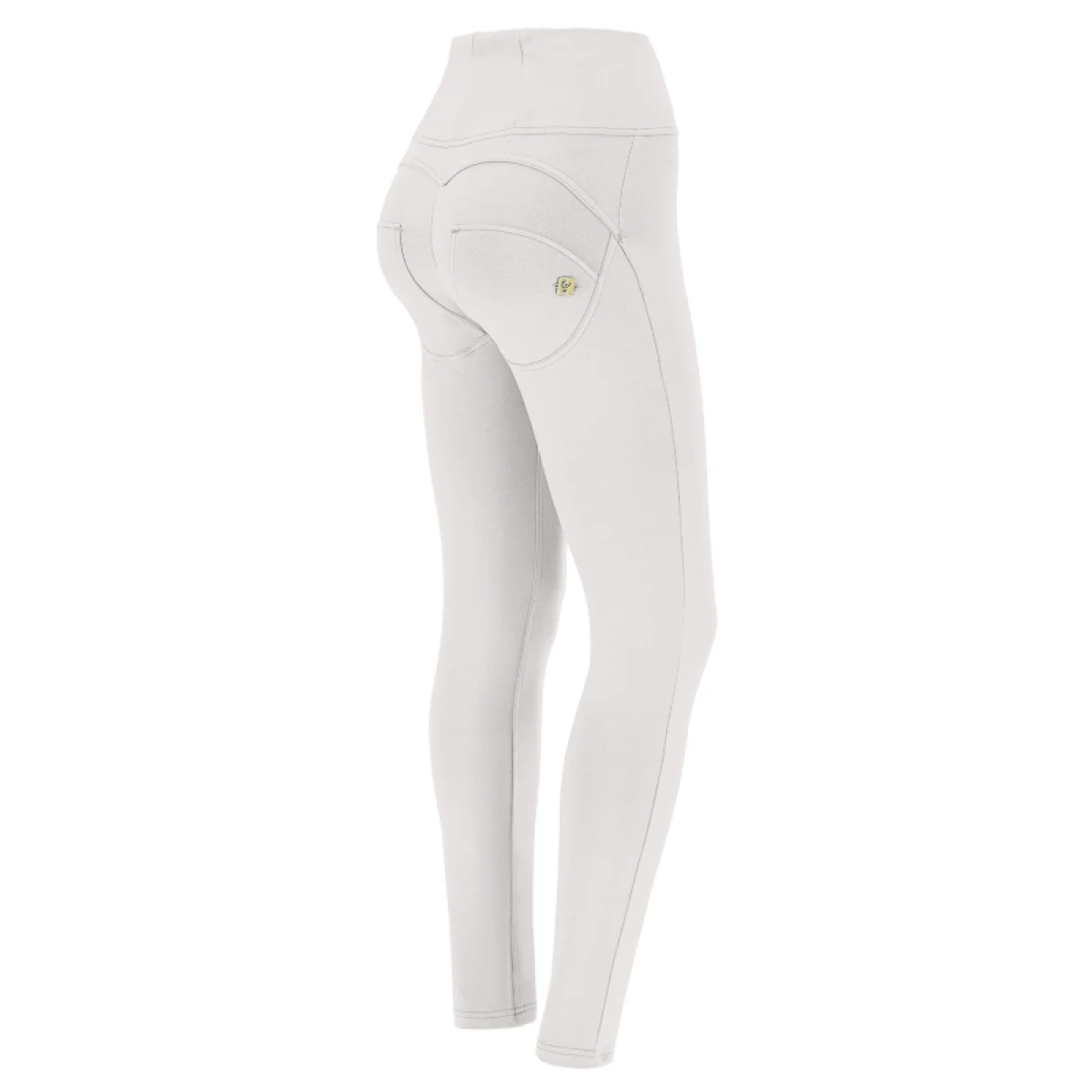Dámske jeggings nohavice FREDDY WR.UP® skinny push up organic cotton trousers with high waist-Beige · záber 2