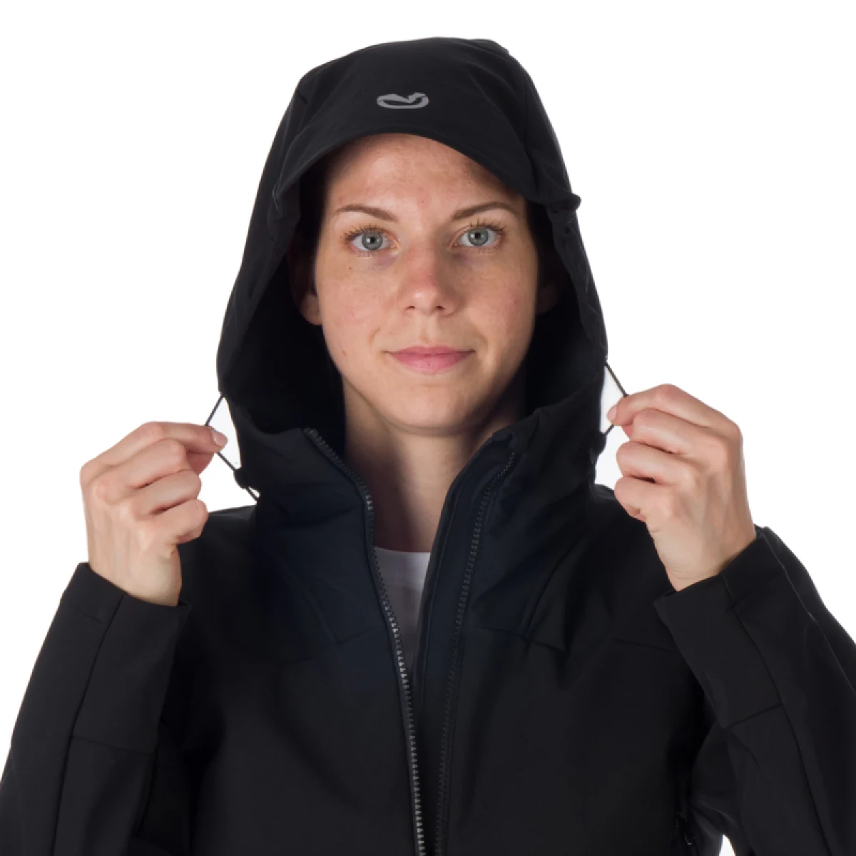 Dámska turistická softshellová bunda NORTHFINDER JANESSA-269-black · záber 5