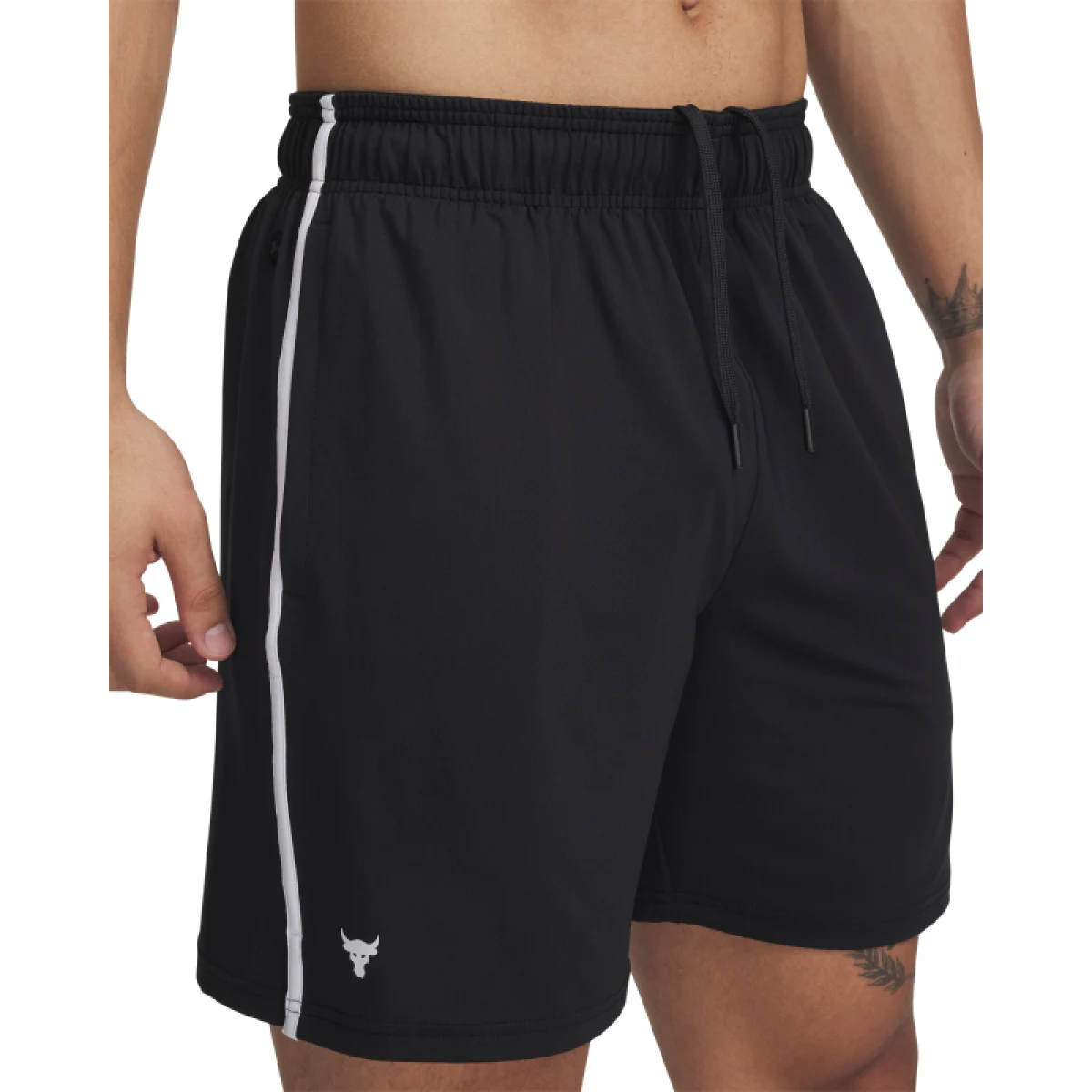 Pánske teplákové kraťasy UNDER ARMOUR PROJECT ROCK Mesh Short-BLK · záber 2