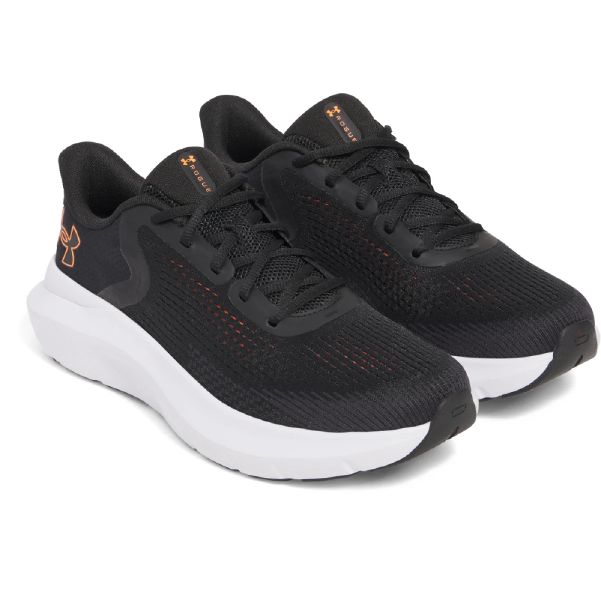 Pánska bežecká obuv UNDER ARMOUR UA Charged Rogue 5 M black black blaze orange · záber 3