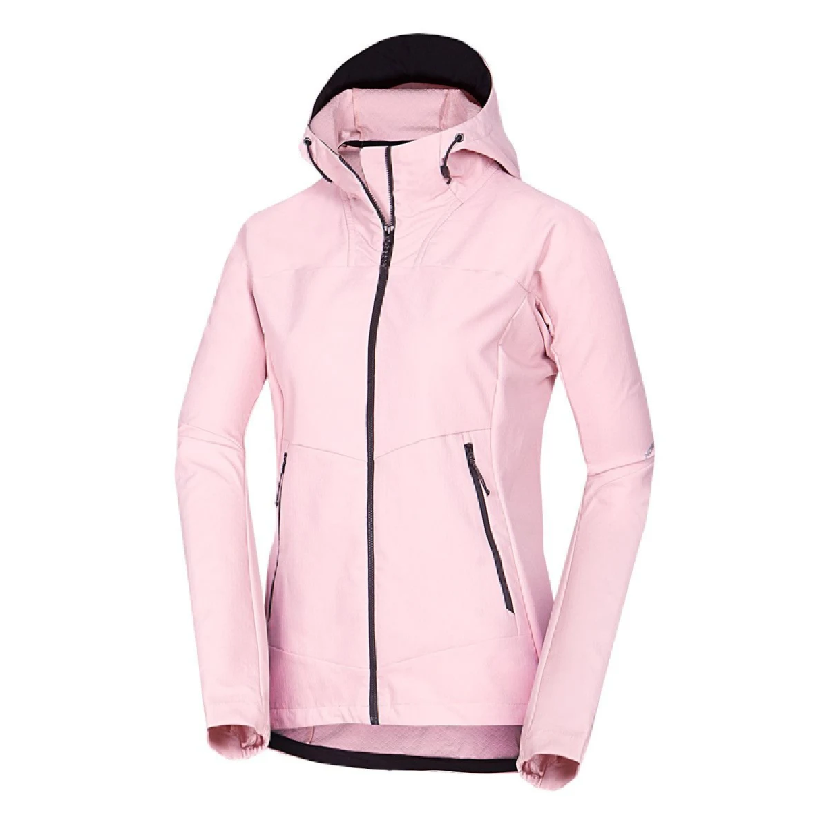 Dámska turistická softshellová bunda NORTHFINDER CORI-666lightpink · záber 4