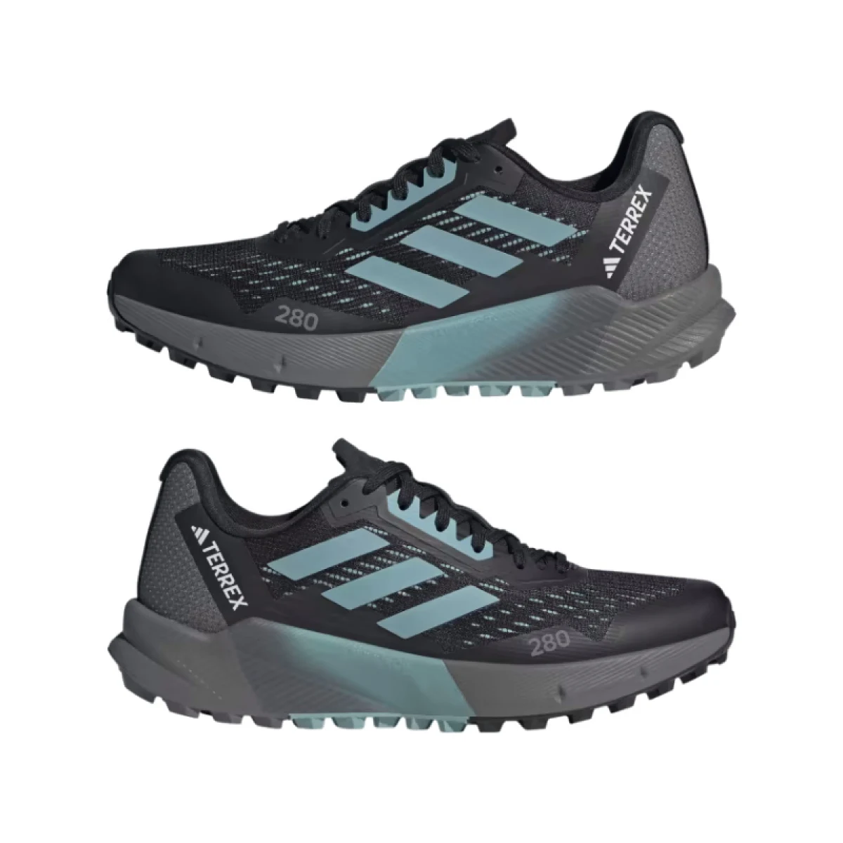 Dámska bežecká trailová obuv ADIDAS Terrex Agravic Flow 2.0 core black dash grey cloud white · záber 4