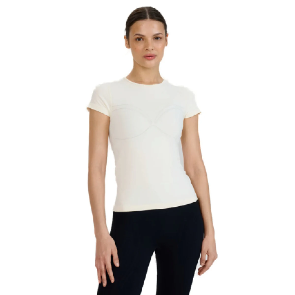 Dámske tréningové tričko s krátkym rukávom 4F TSHIRT FNK F1270-11S-OFF WHITE · záber 1