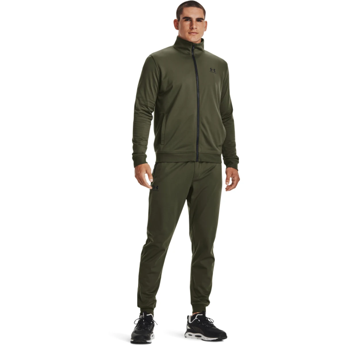 Pánska mikina so zipsom UNDER ARMOUR SPORTSTYLE TRICOT JACKET-GRN · záber 4