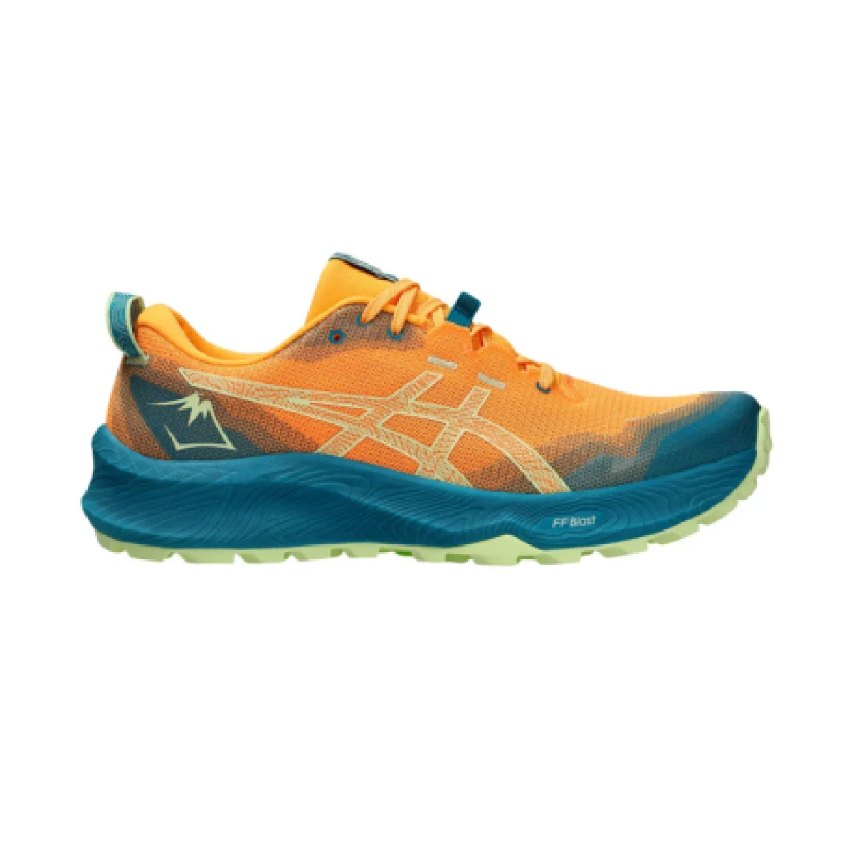 Pánska bežecká trailová obuv ASICS Gel Trabuco 12 stadium orange cool matcha · záber 1