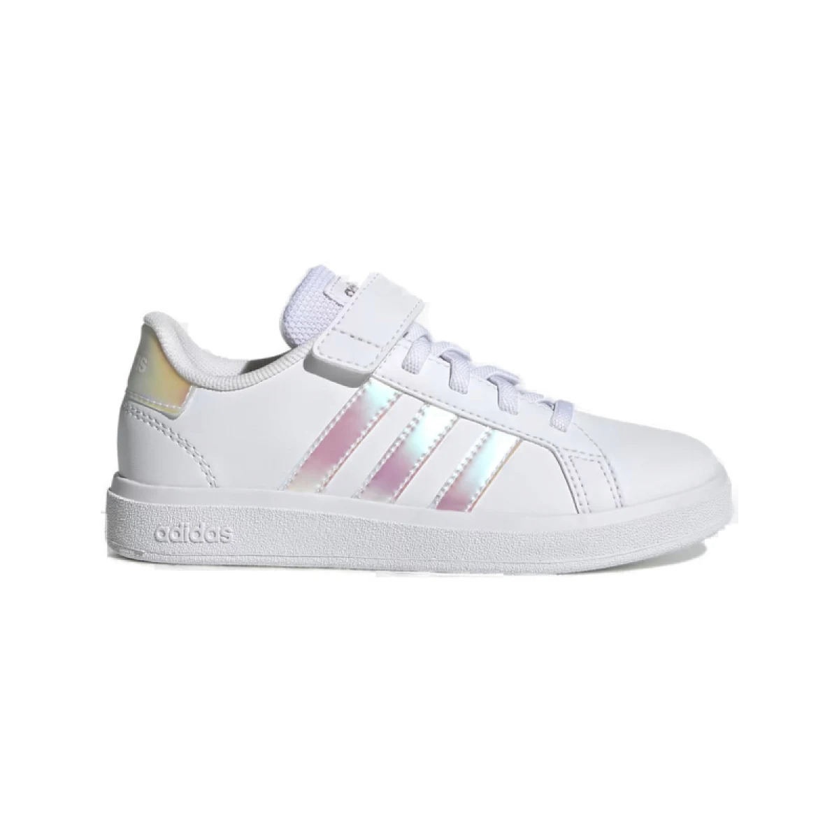 Dievčenská rekreačná obuv ADIDAS GRAND COURT 2.0 EL FTWWHT IRIDES FTWWHT · záber 2