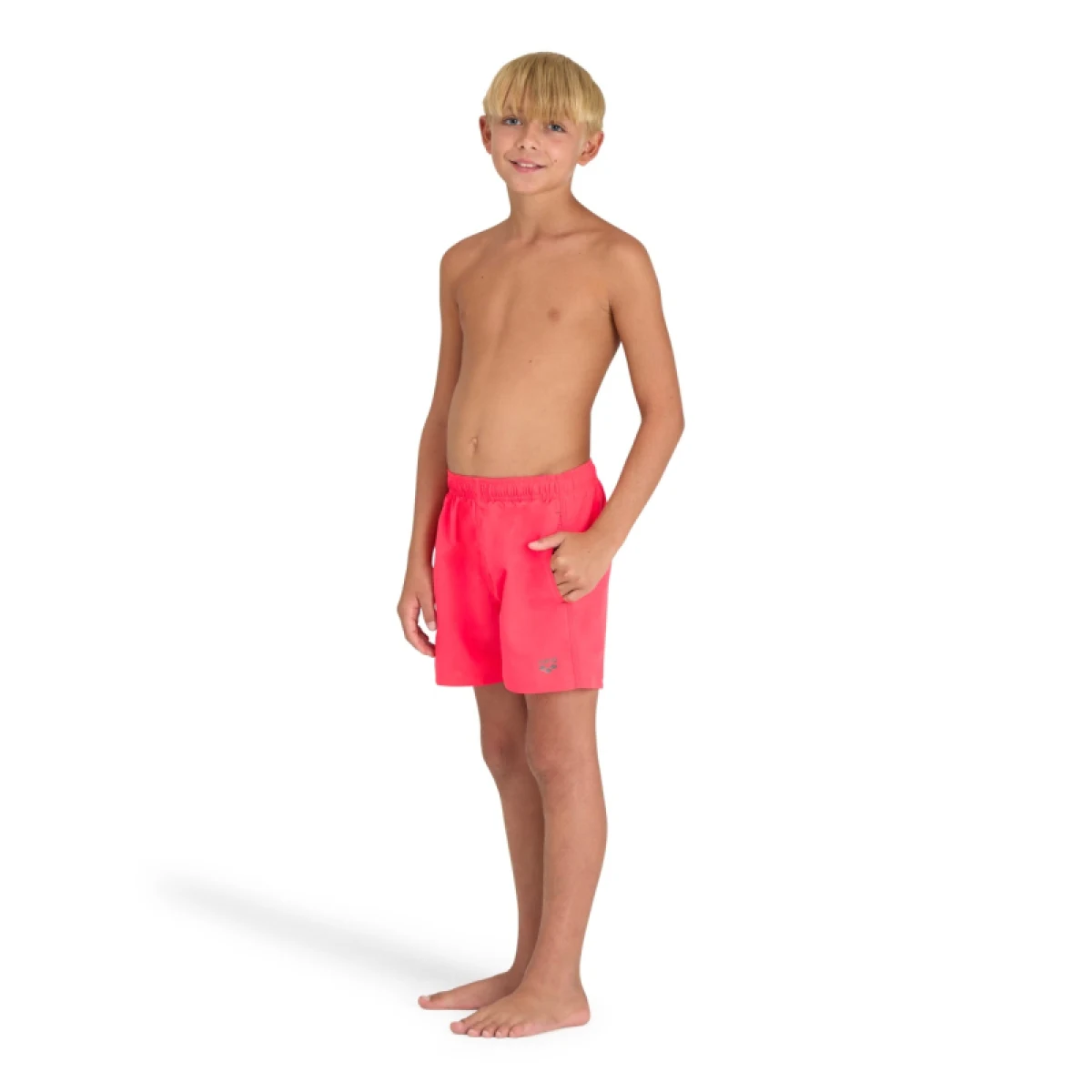 Juniorské plavky ARENA BOYS BEACH BOXER SOLID R Red · záber 3