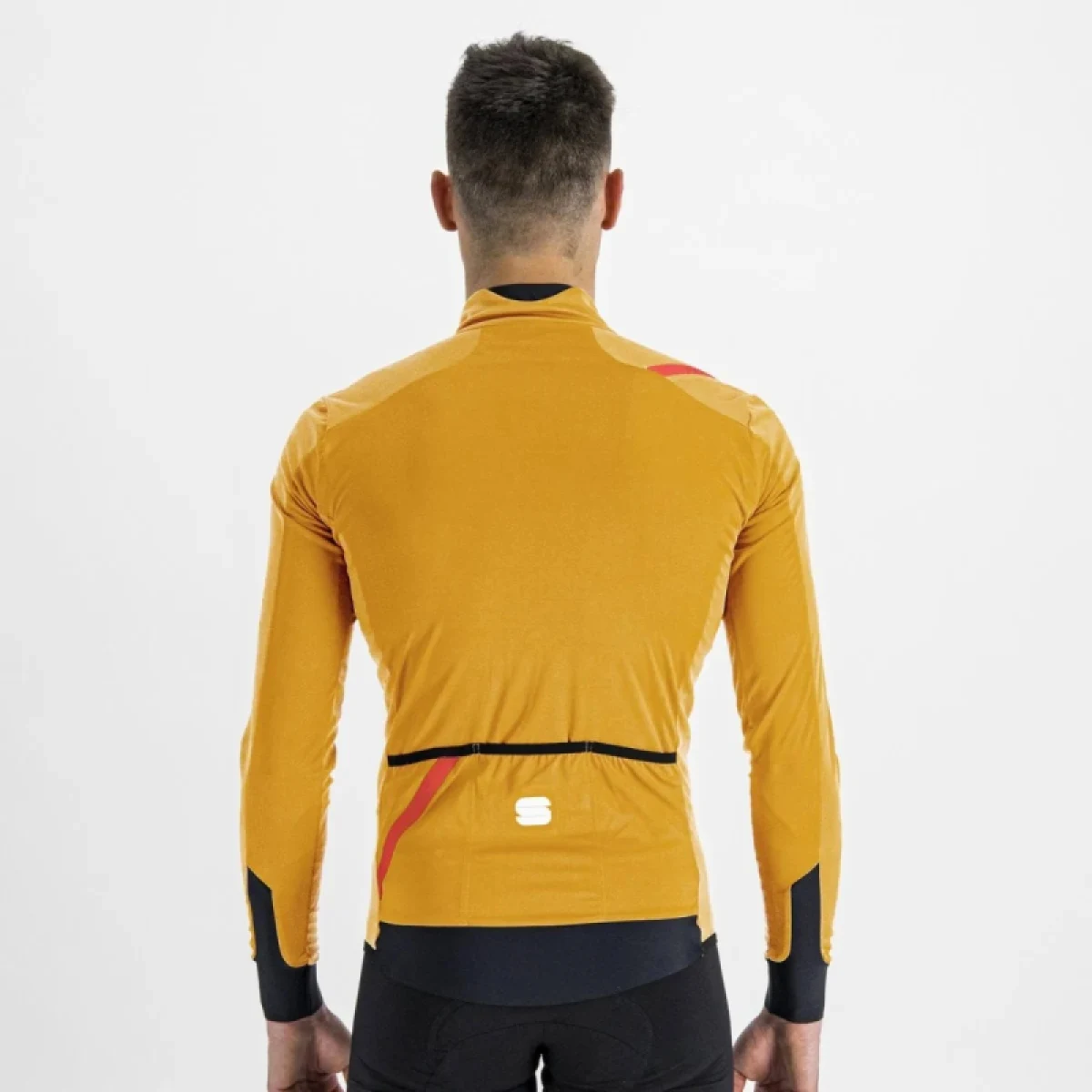 Pánska cyklistická bunda SPORTFUL Fiandre light no rain jacket, dark gold · záber 3