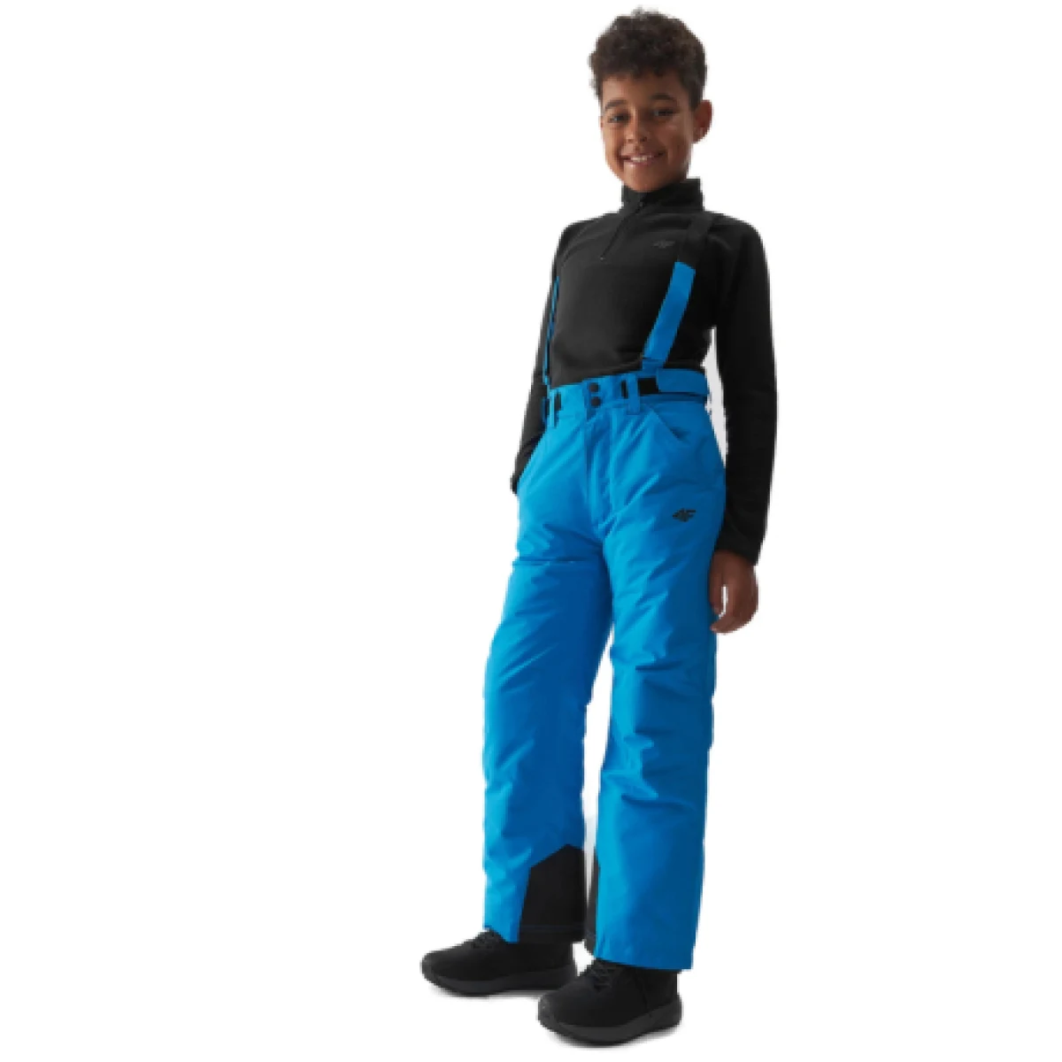 Chlapčenské lyžiarske nohavice 4F JUNIOR TROUSERS FNK-JAW23TFTRM358-35S-TURQUOISE · záber 1