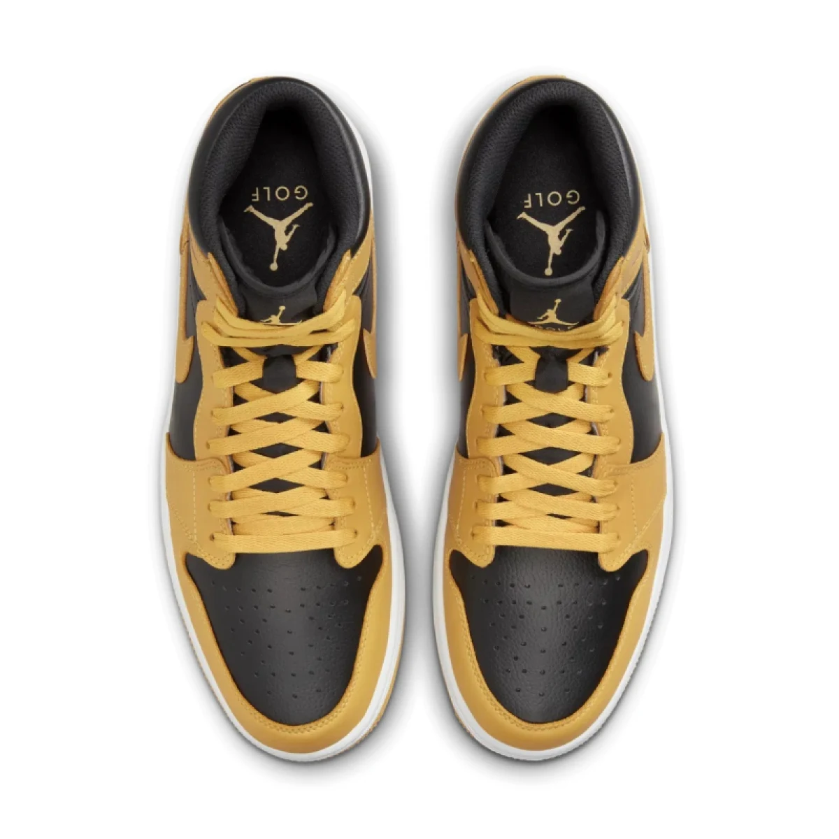 Pánska vychádzková obuv NIKE Air Jordan 1 High Golf pollen black white · záber 5
