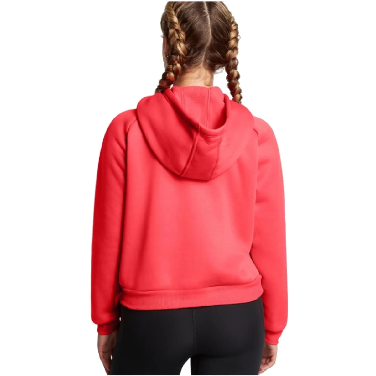 Dámska zateplená mikina s kapucňou UNDER ARMOUR UA Armour Flc Pro Hdy-RED · záber 2