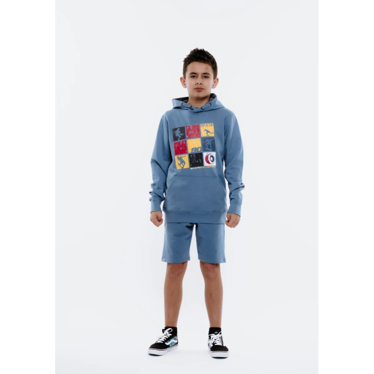 Chlapčenská mikina s kapucňou AUTHORITY H-SKATER90 B blue · záber 3