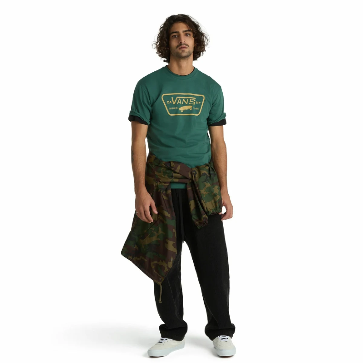 Pánske tričko s krátkym rukávom VANS MN FULL PATCH-BISTRO GREEN · záber 3
