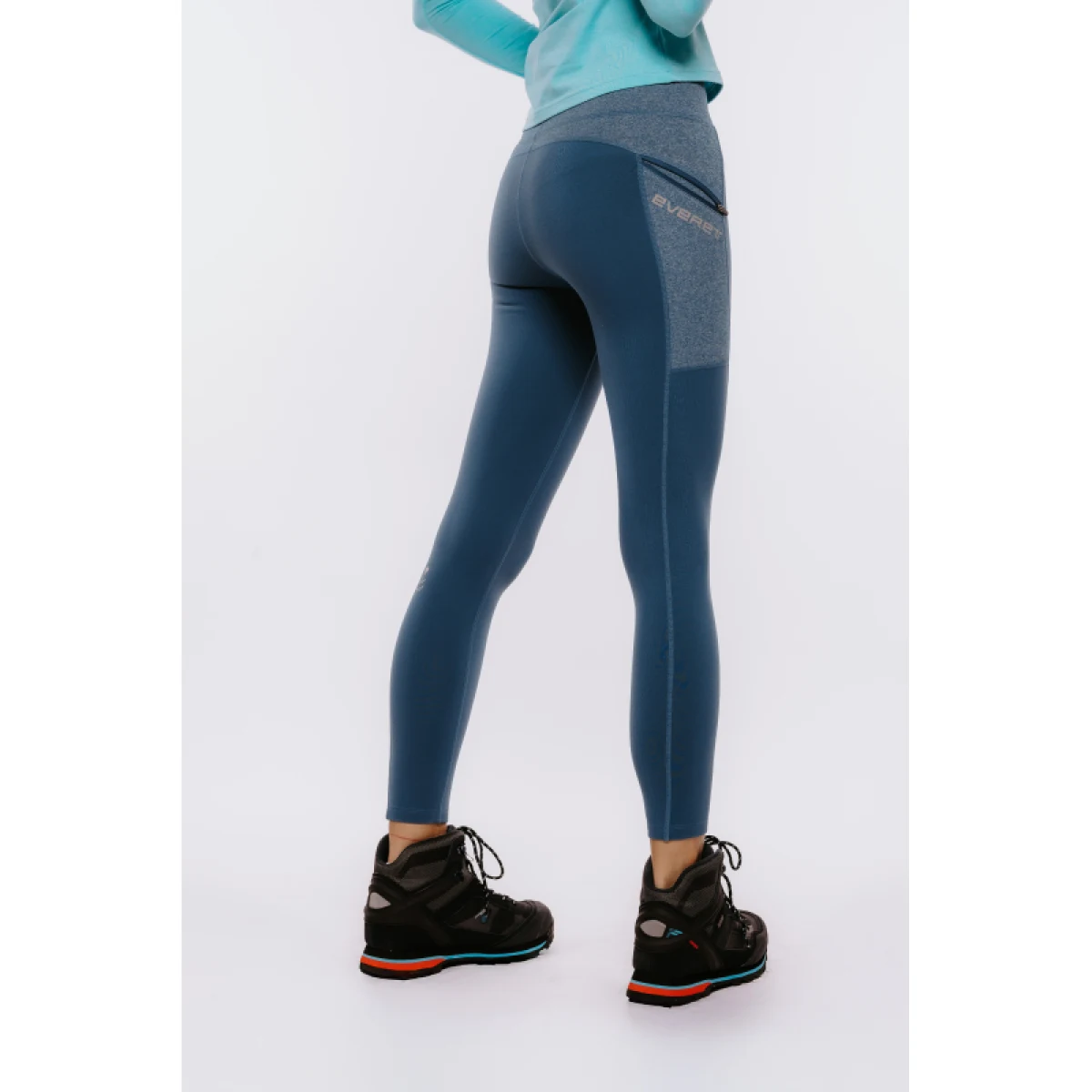 Dámske turistické zateplené legíny EVERETT RUNNA II blue · záber 2