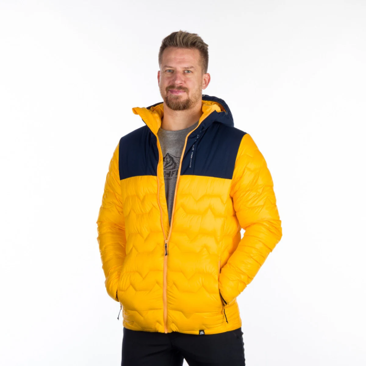 Pánska turistická bunda NORTHFINDER WOODROW-225-yellowblue · záber 3