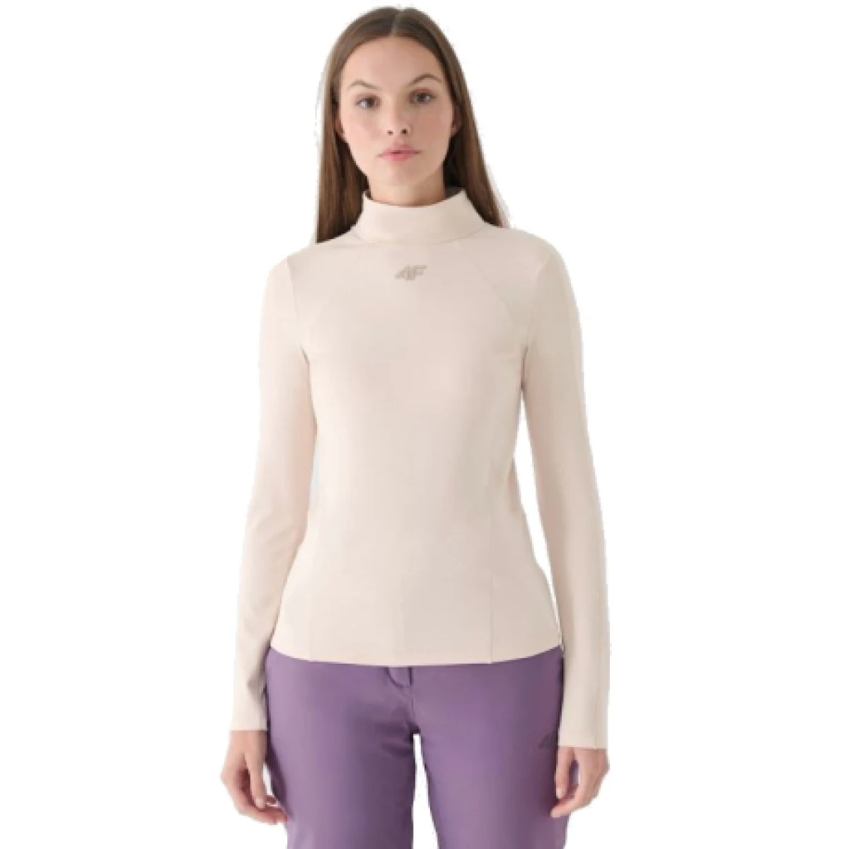 Dámske tričko 4F BRUSHED UNDERWEAR-WAW24UBRUF071-83S-BEIGE · záber 1
