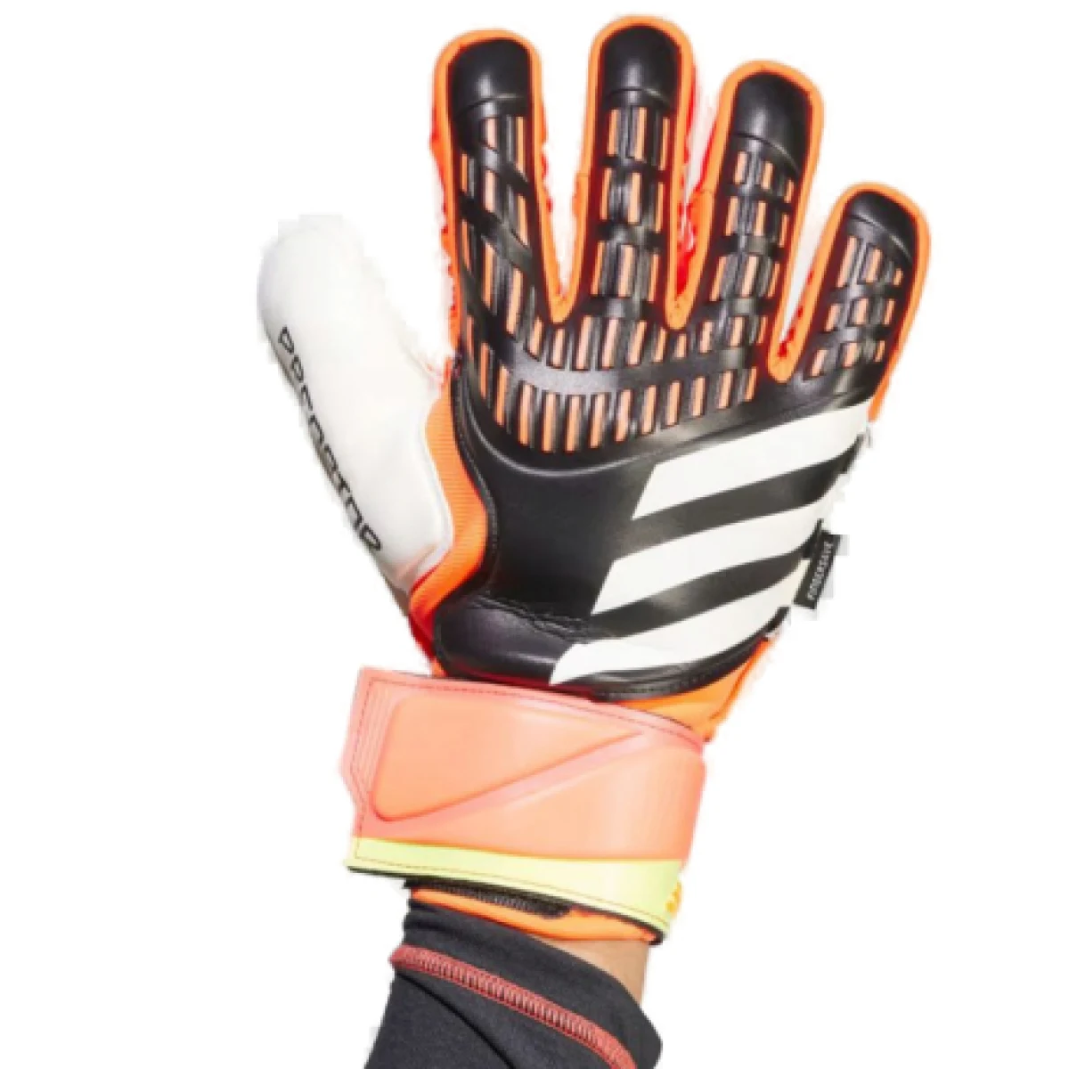 Futbalové brankárske rukavice ADIDAS PRED GL MTC FS BLACK SOLRED SYELLO · záber 1
