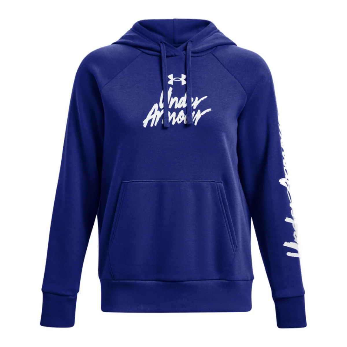 Dámska zateplená tréningová mikina s kapucňou UNDER ARMOUR UA Rival Fleece Graphic Hdy-Royal BLU · záber 5