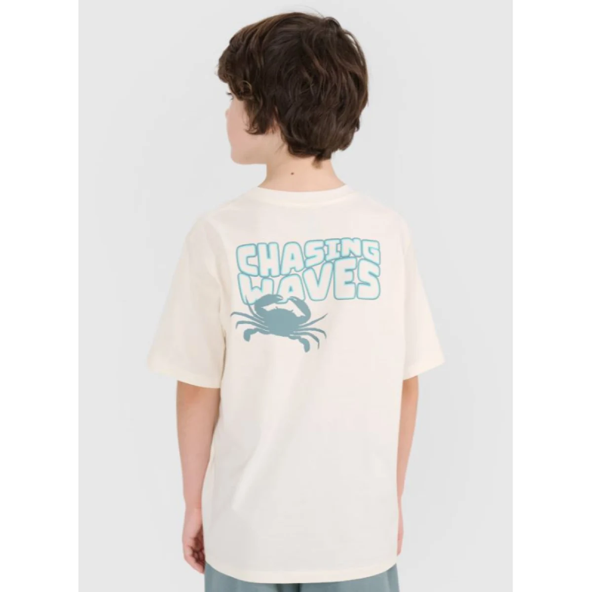 Chlapčenské tričko s krátkym rukávom 4F JUNIOR TSHIRT M1914-11S-OFF WHITE · záber 3