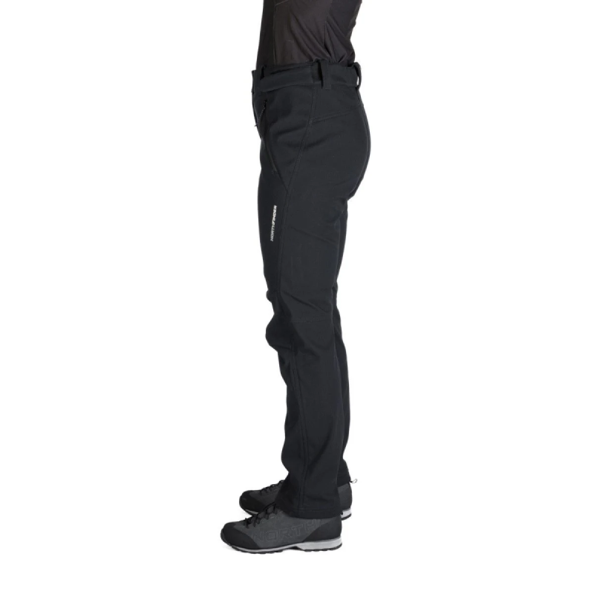 Dámske turistické softshellové nohavice NORTHFINDER JAYNE-269black · záber 3