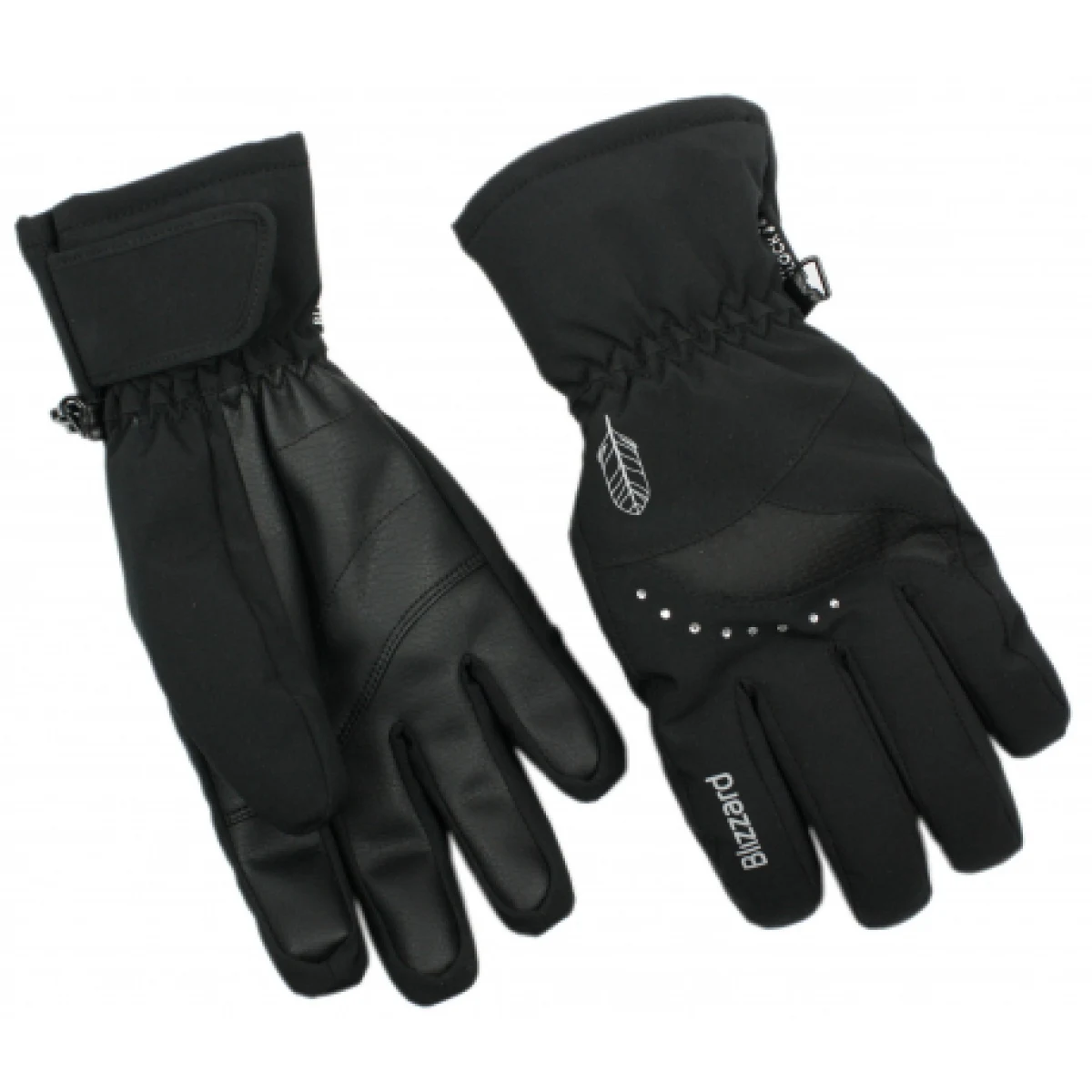 Dámske lyžiarske rukavice BLIZZARD Viva Davos ski gloves, black · záber 1
