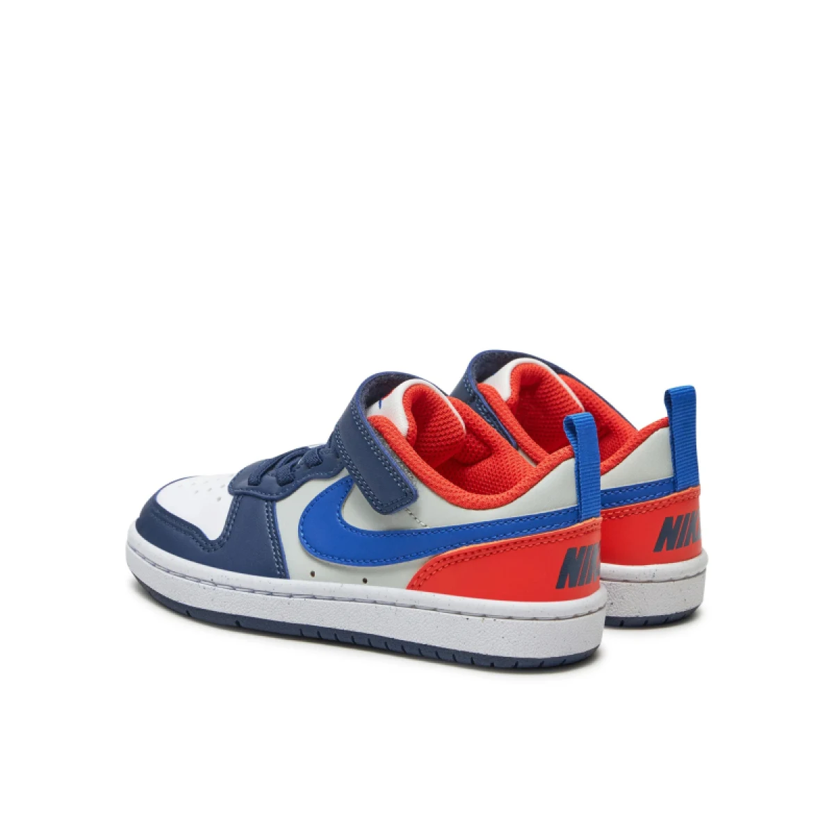 Chlapčenská rekreačná obuv NIKE Court Borough Low Recraft midnight navy hyper royal orange · záber 4