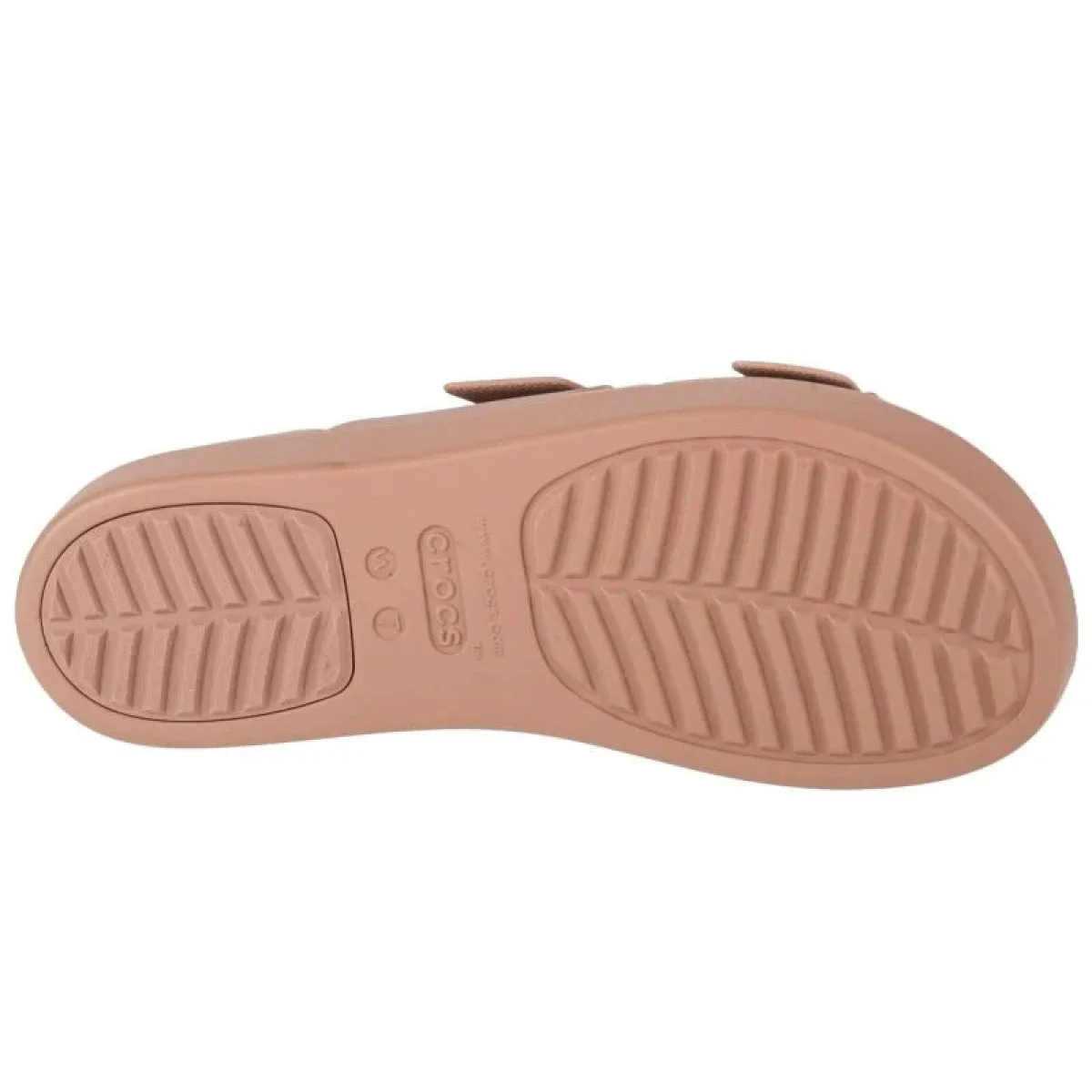 Dámske sandále na platforme (módna obuv) CROCS Brooklyn Buckle Low Wedge W latte · záber 4