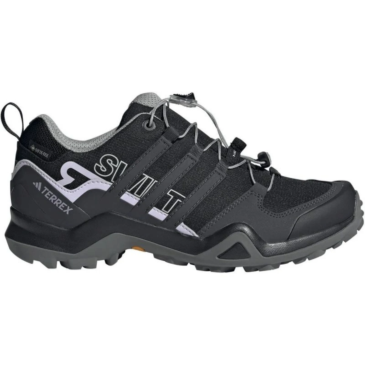Dámska nízka turistická obuv ADIDAS Terrex Swift R2 GTX core black dgh solid grey purple tint · záber 2
