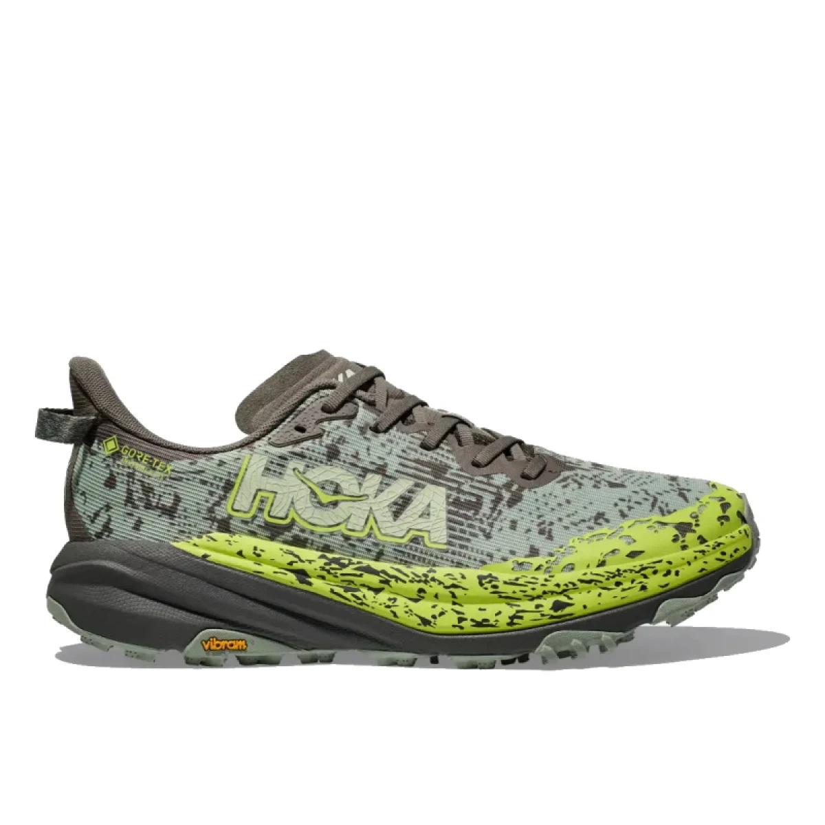 Pánska bežecká trailová obuv HOKA Speedgoat 6 GTX slate aloe vera · záber 2