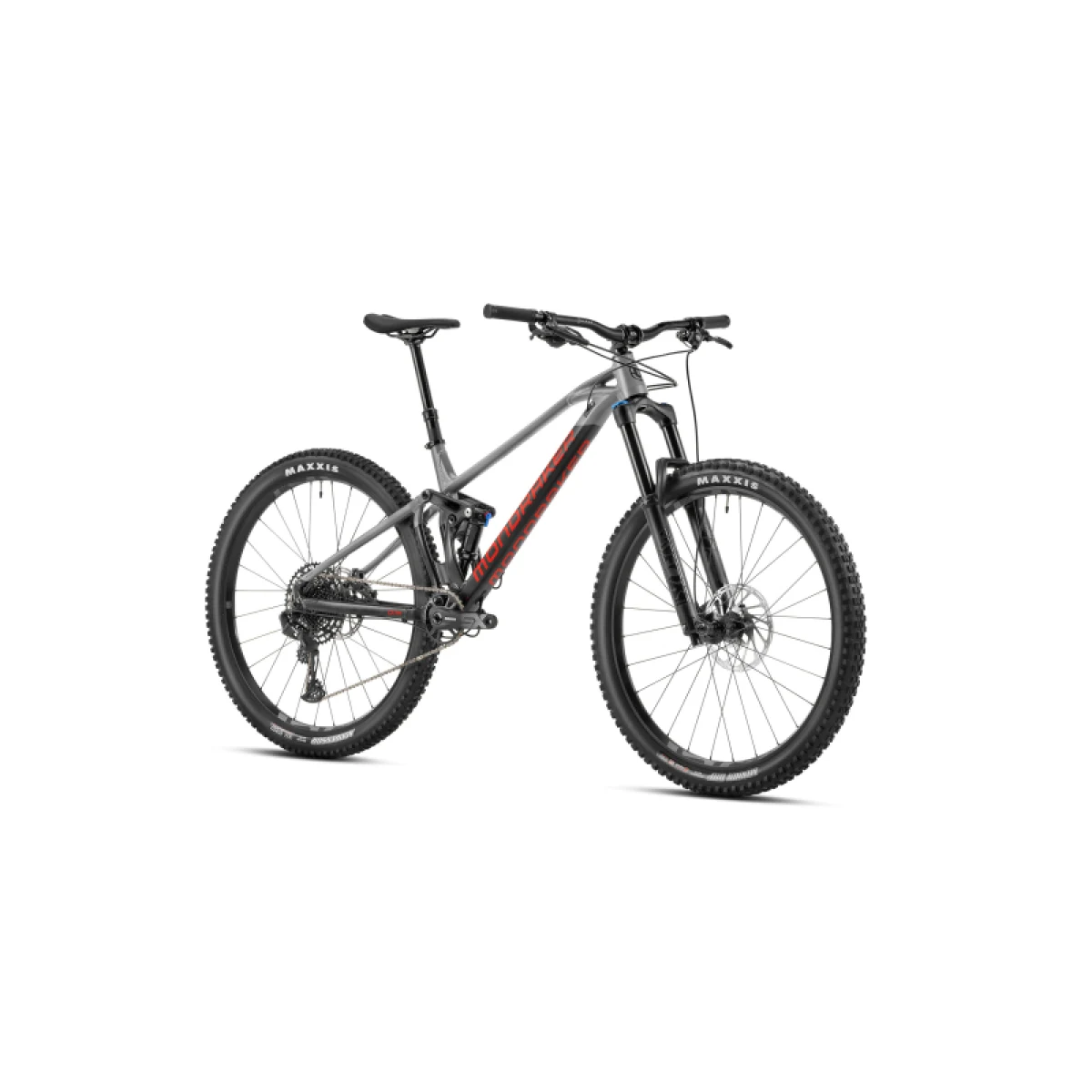 Horský bicykel MONDRAKER Foxy, black nimbus grey flame red · záber 2