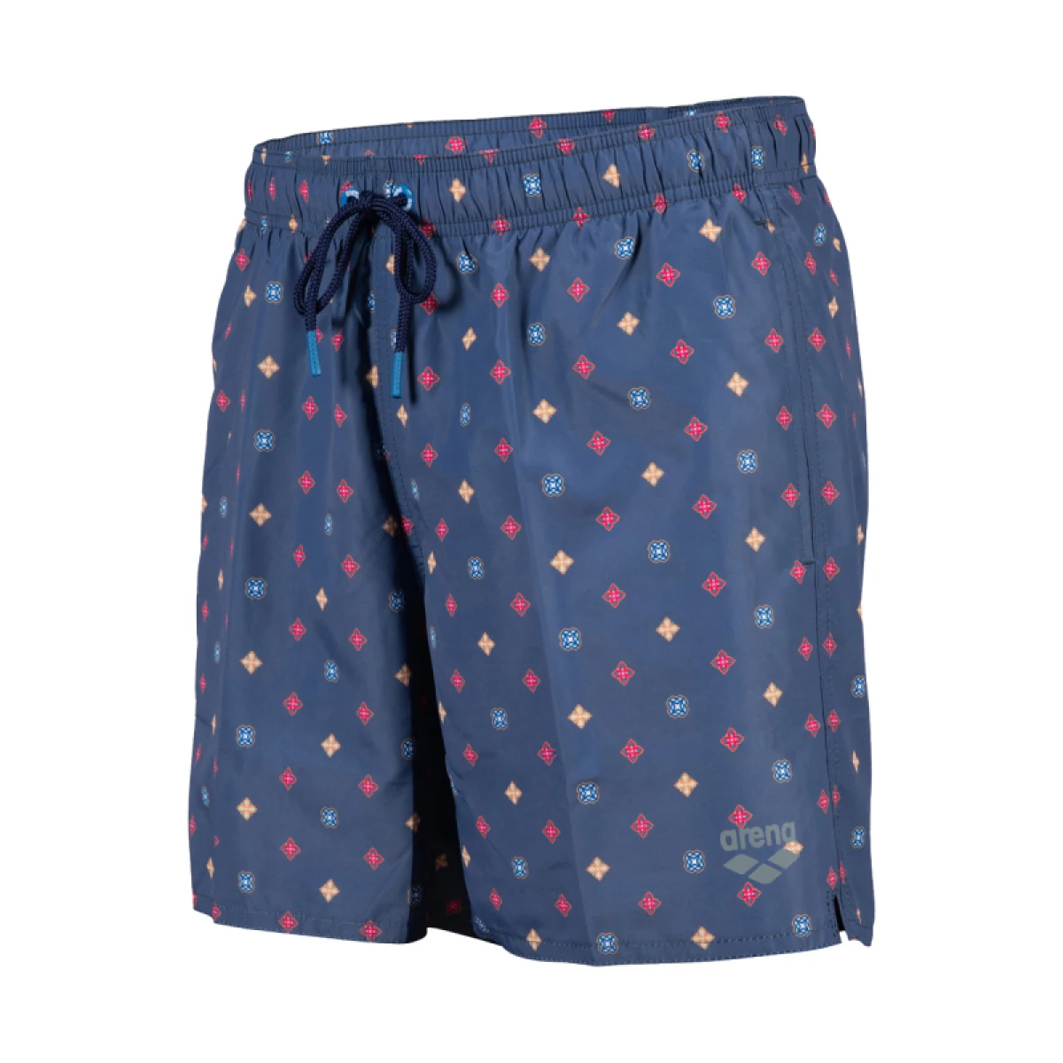 Pánske plavky ARENA MENS BEACH BOXER ALLOVER-540-grey blue microflowers multi · záber 4
