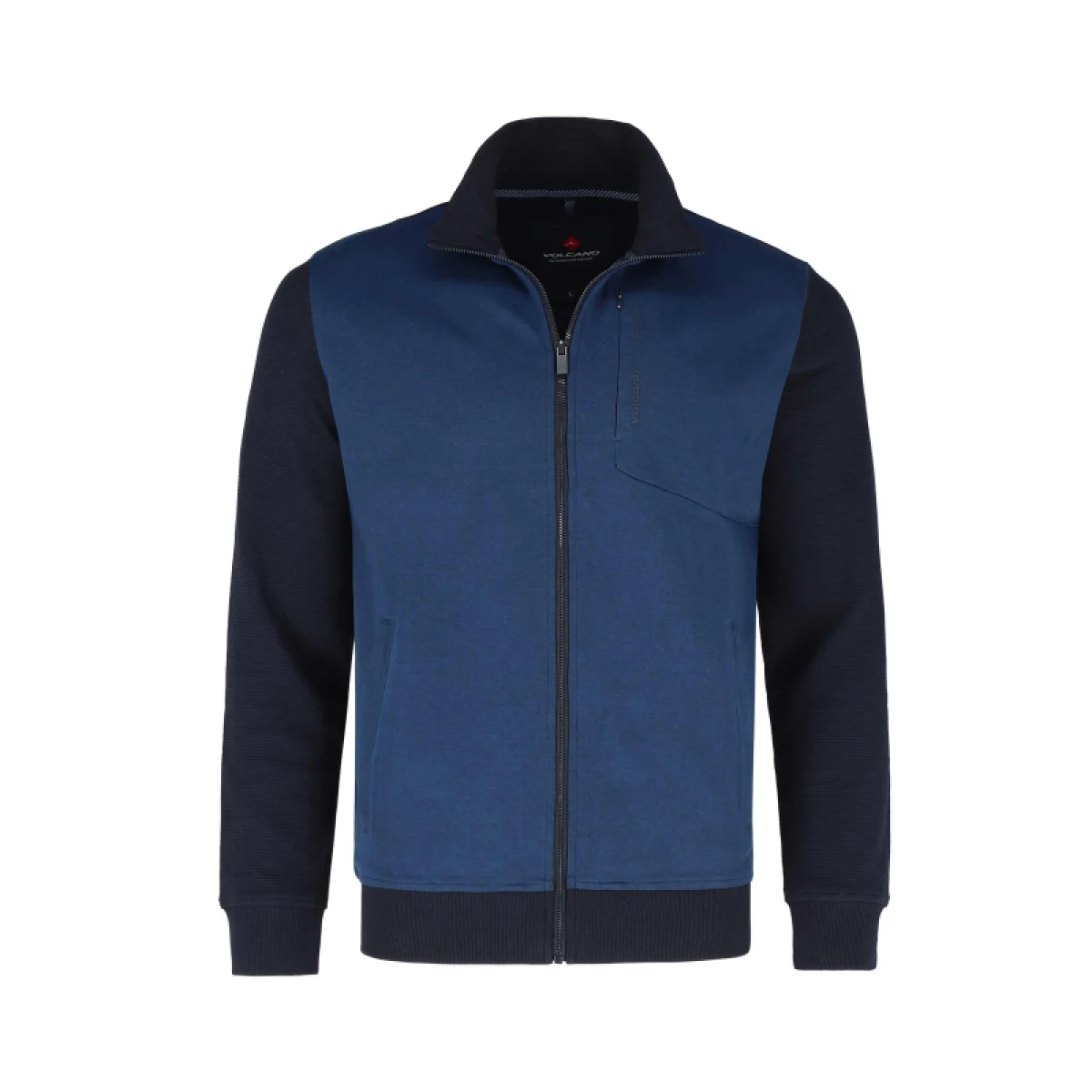Pánska mikina so zipsom VOLCANO NARS-601-BLUE · záber 5