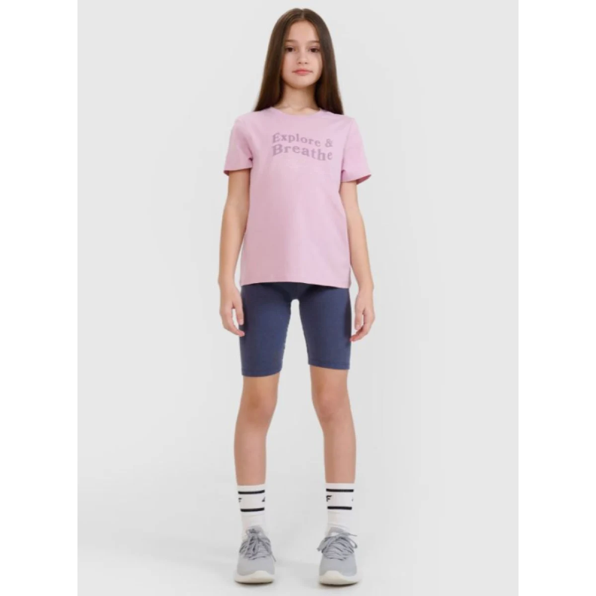 Dievčenské tričko s krátkym rukávom 4F JUNIOR TSHIRT F1854-52S-LIGHT VIOLET · záber 4