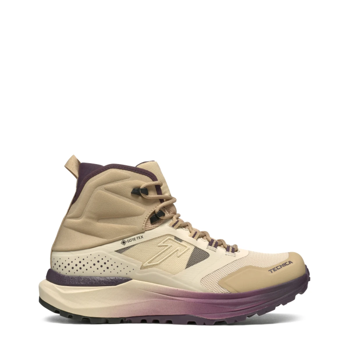 Dámska členková turistická obuv TECNICA Agate S MID GTX, beige violet · záber 2